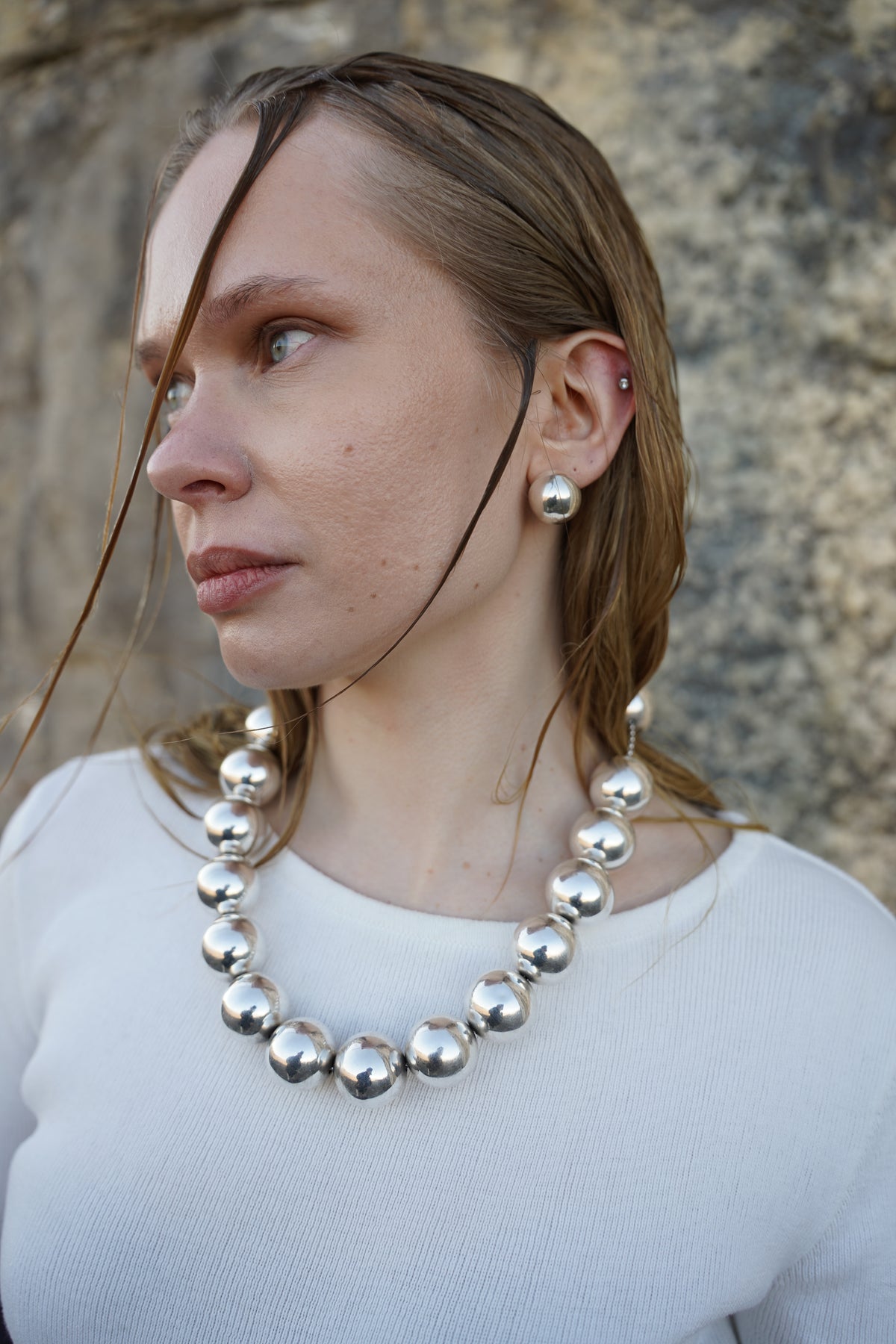 MOON ÖRHÄNGEN STUDS BLANK