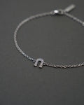 KÄRLEKSPORTEN ARMBAND MINI DIAMANT VITGULD