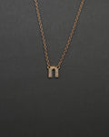 KÄRLEKSPORTEN HALSBAND MINI DIAMANT GULD