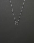 KÄRLEKSPORTEN HALSBAND MINI SVART DIAMANT VITGULD