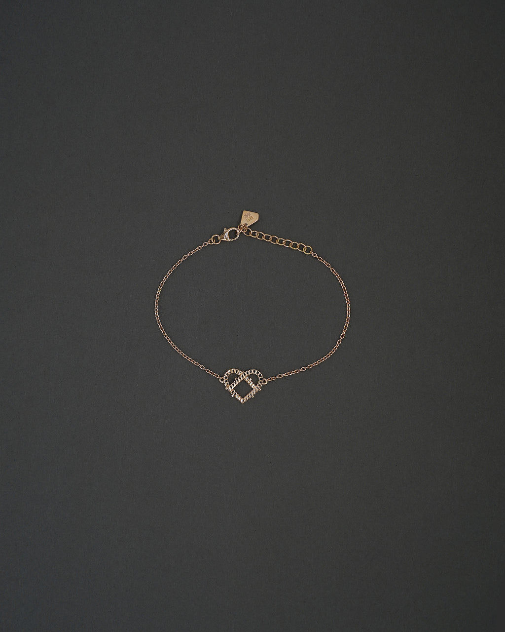 KÄRLEKSPORTEN HJÄRTA ARMBAND GULD