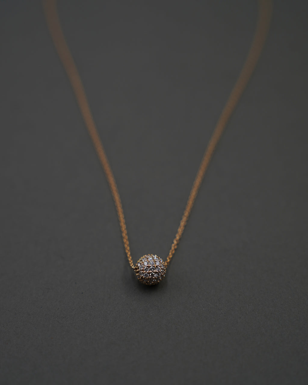 FULLMOON HALSBAND MINI PAVÉ GULD