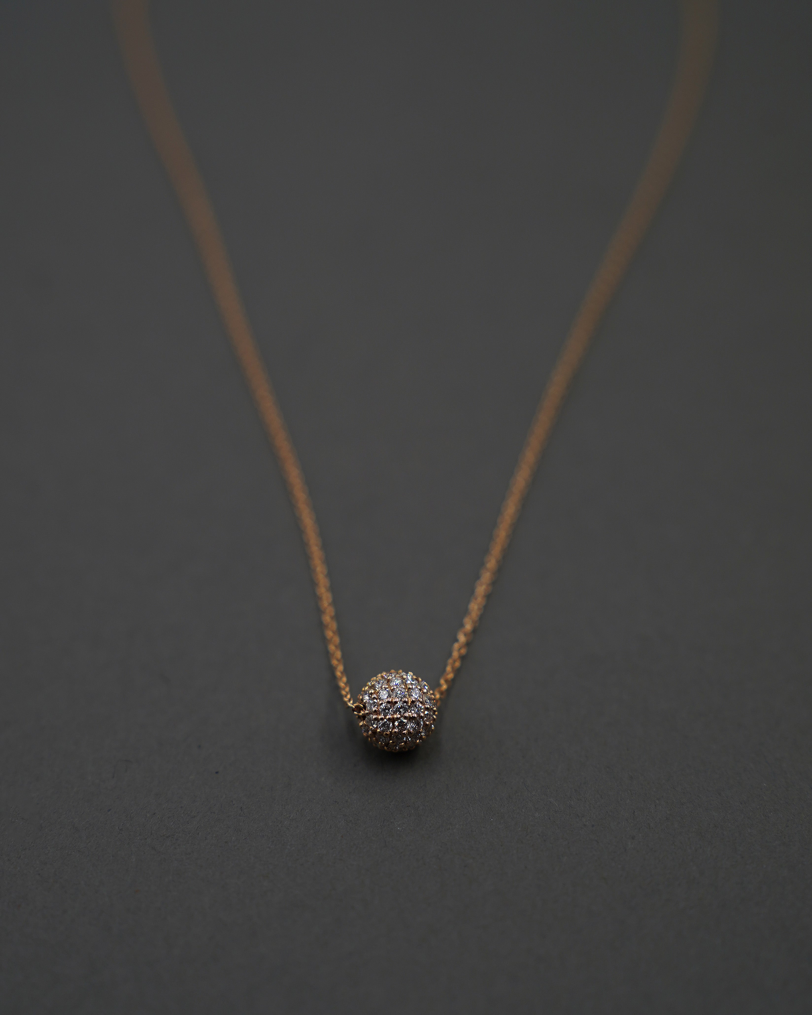 FULLMOON HALSBAND MINI PAVÉ GULD