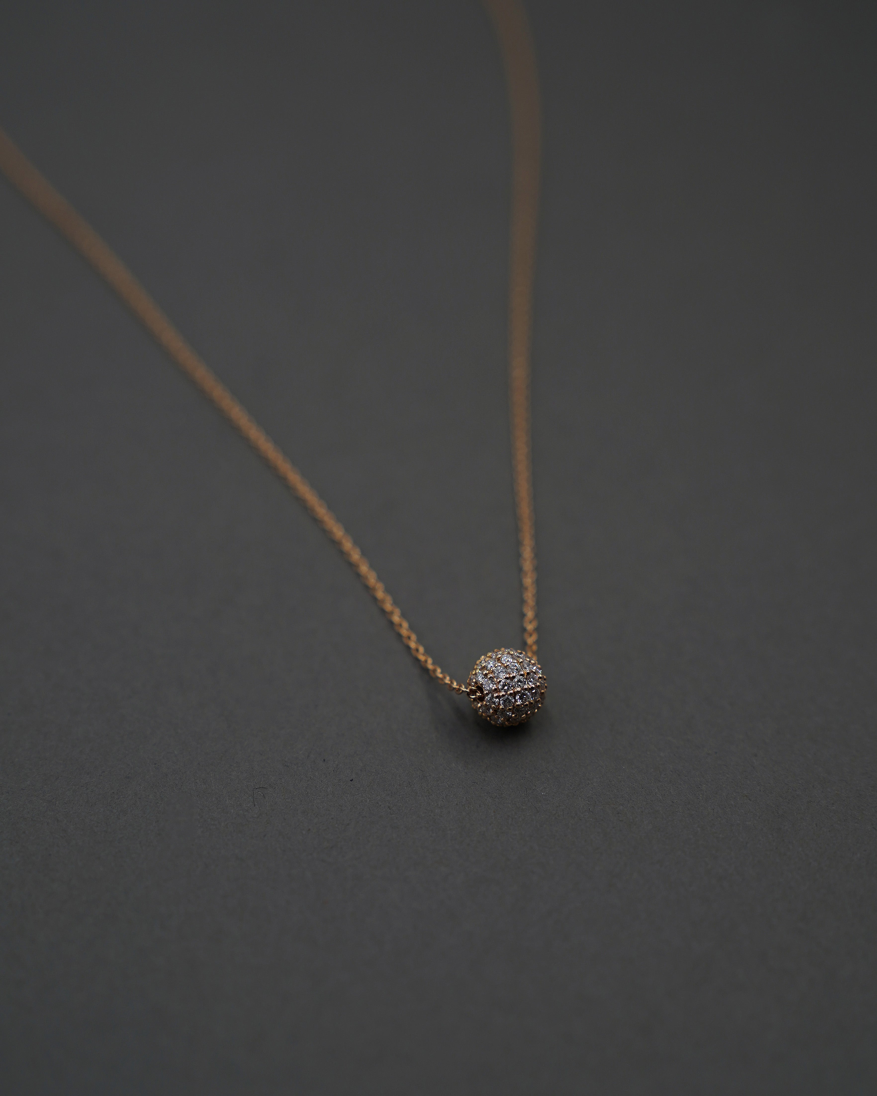 FULLMOON HALSBAND MINI PAVÉ GULD