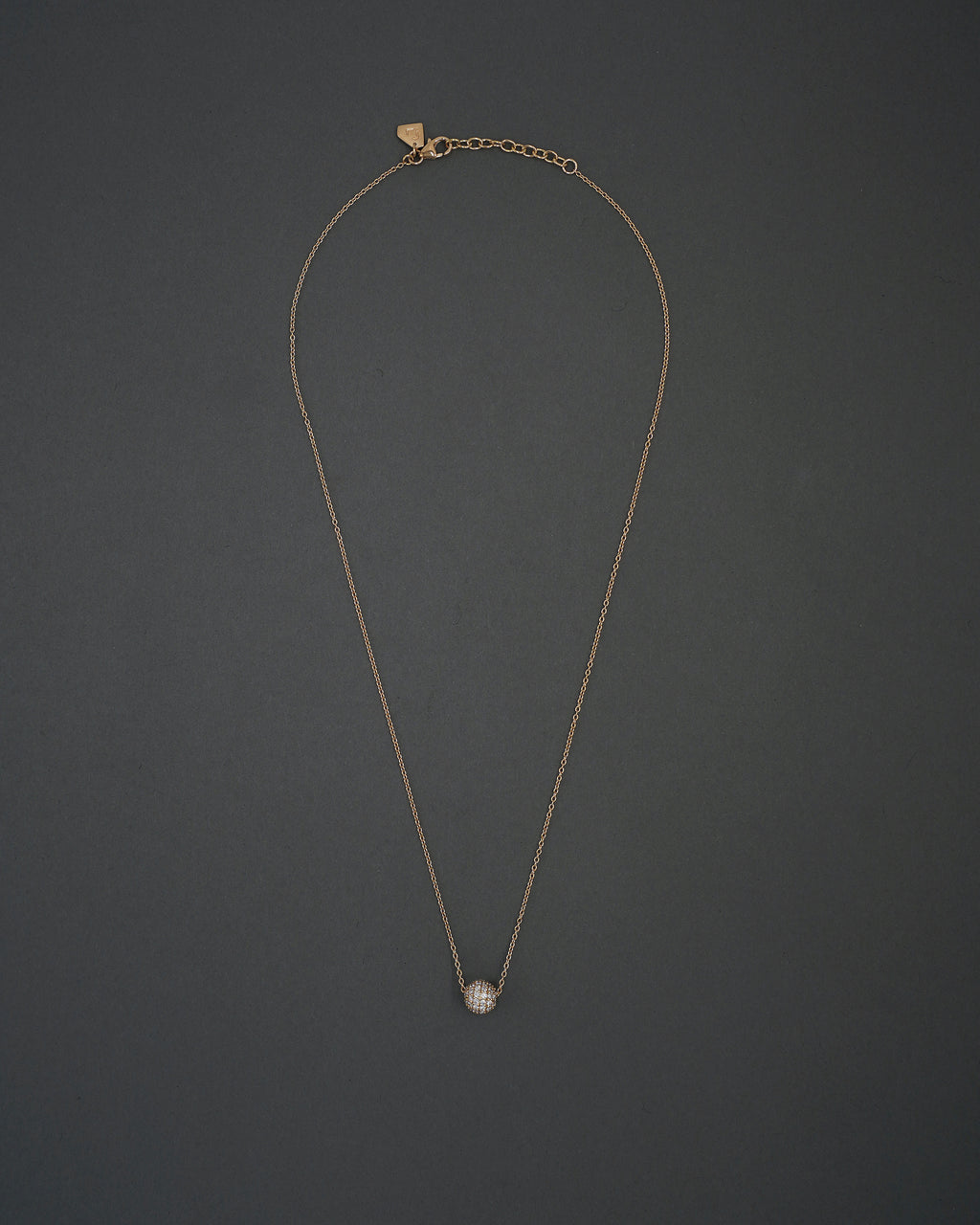 FULLMOON HALSBAND MINI PAVÉ GULD