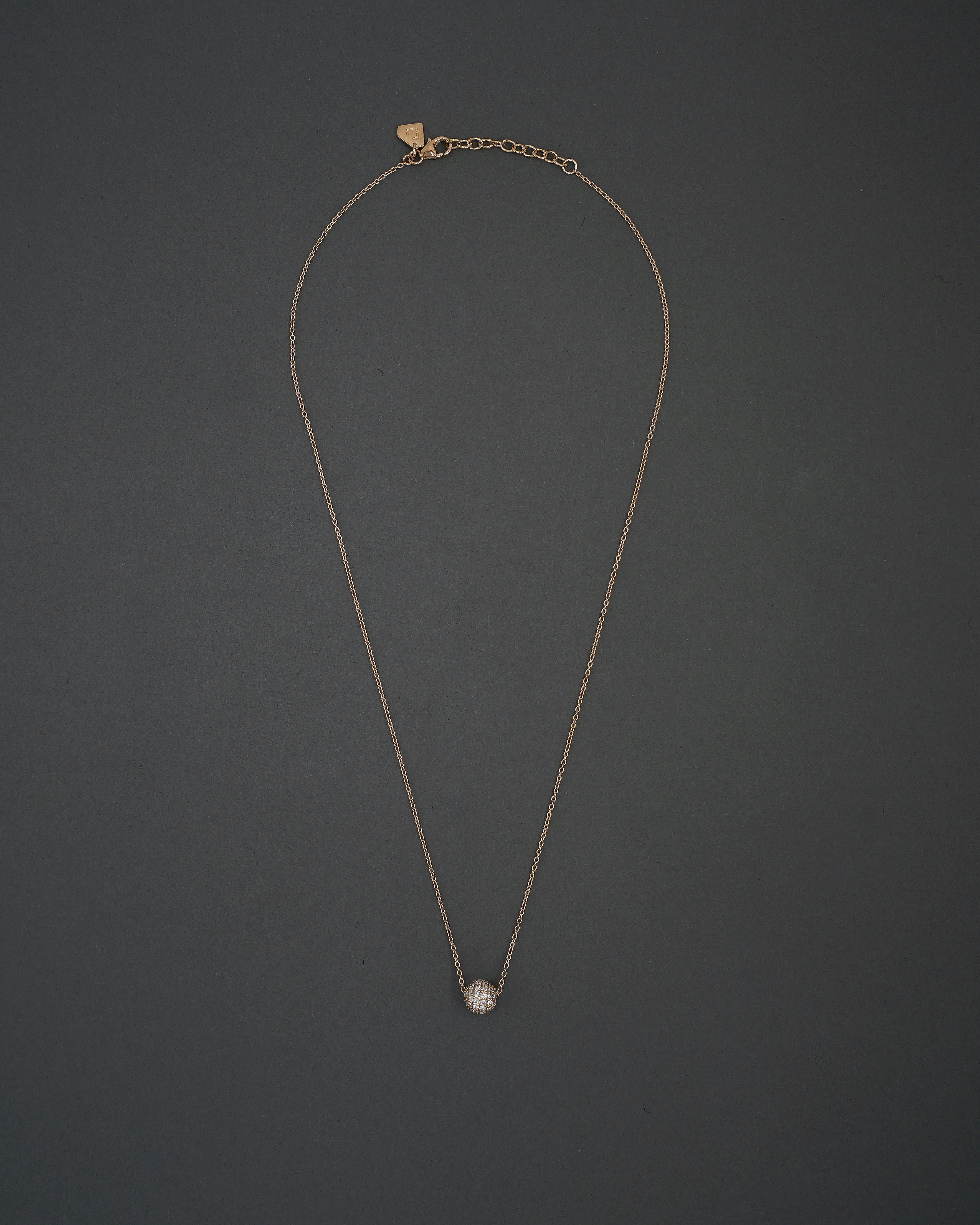 FULLMOON HALSBAND MINI PAVÉ GULD