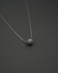 FULLMOON HALSBAND MINI PAVÉ VITGULD