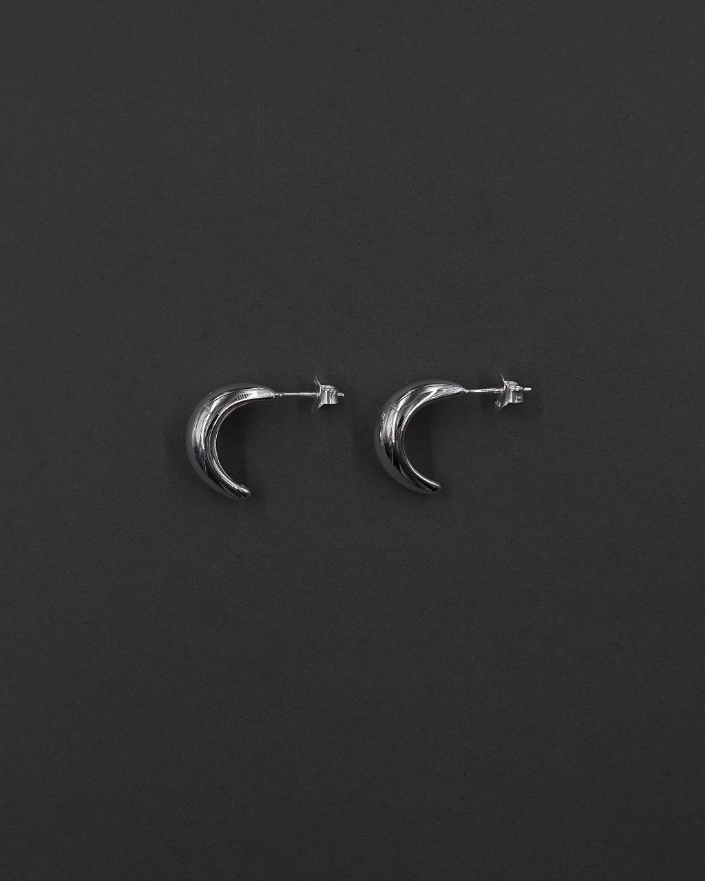 MOON HOOPS ÖRHÄNGEN M BLANK