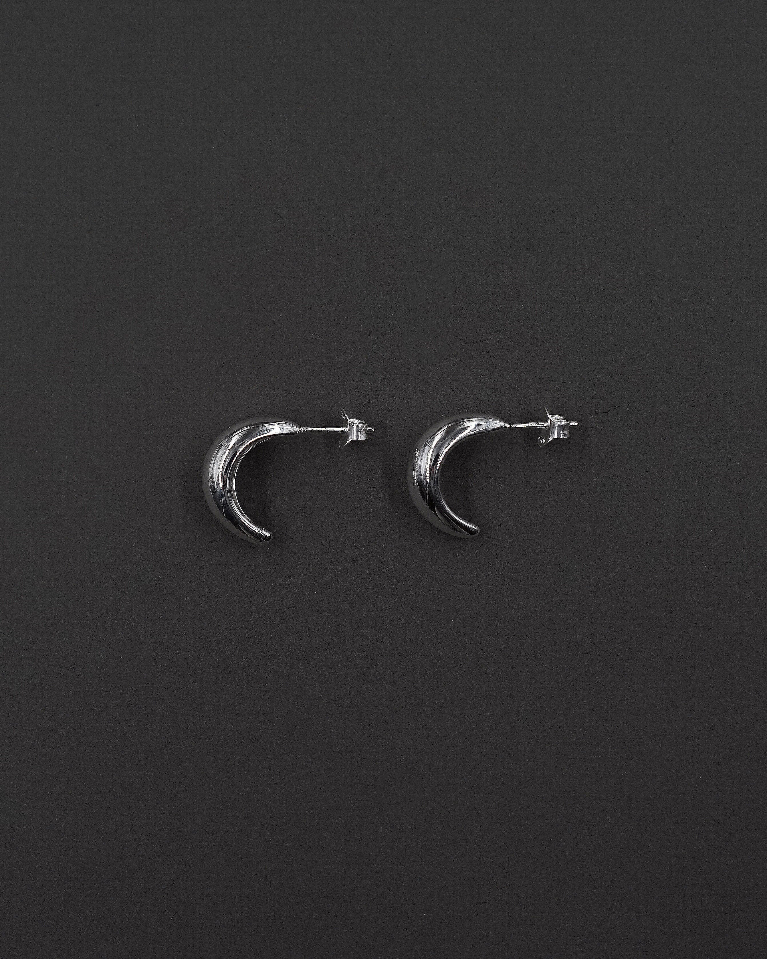 MOON HOOPS ÖRHÄNGEN M BLANK