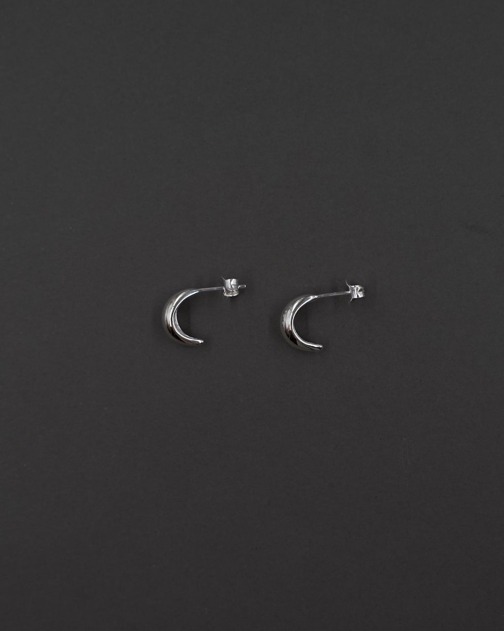 MOON HOOPS ÖRHÄNGEN S BLANK