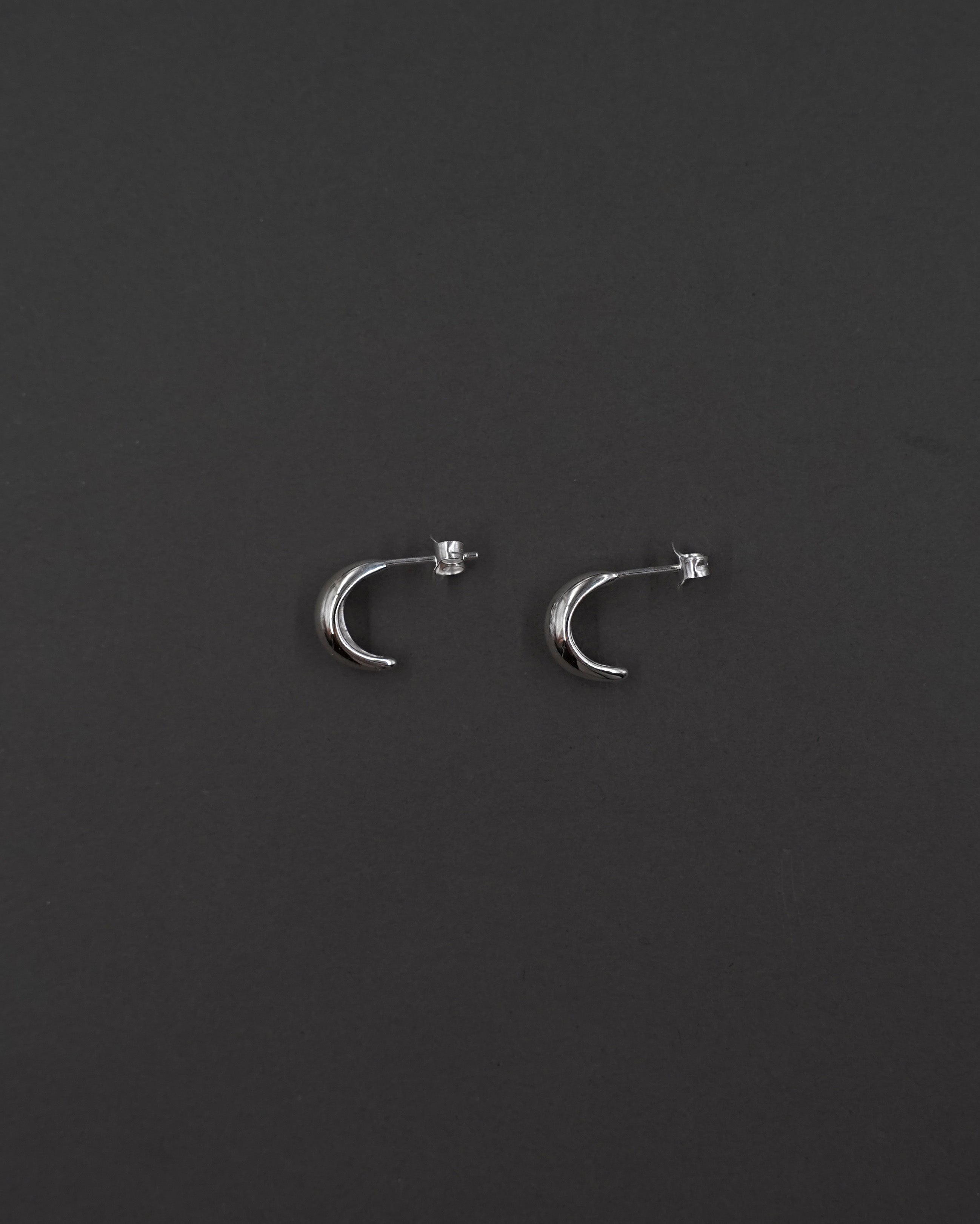 MOON HOOPS ÖRHÄNGEN S BLANK
