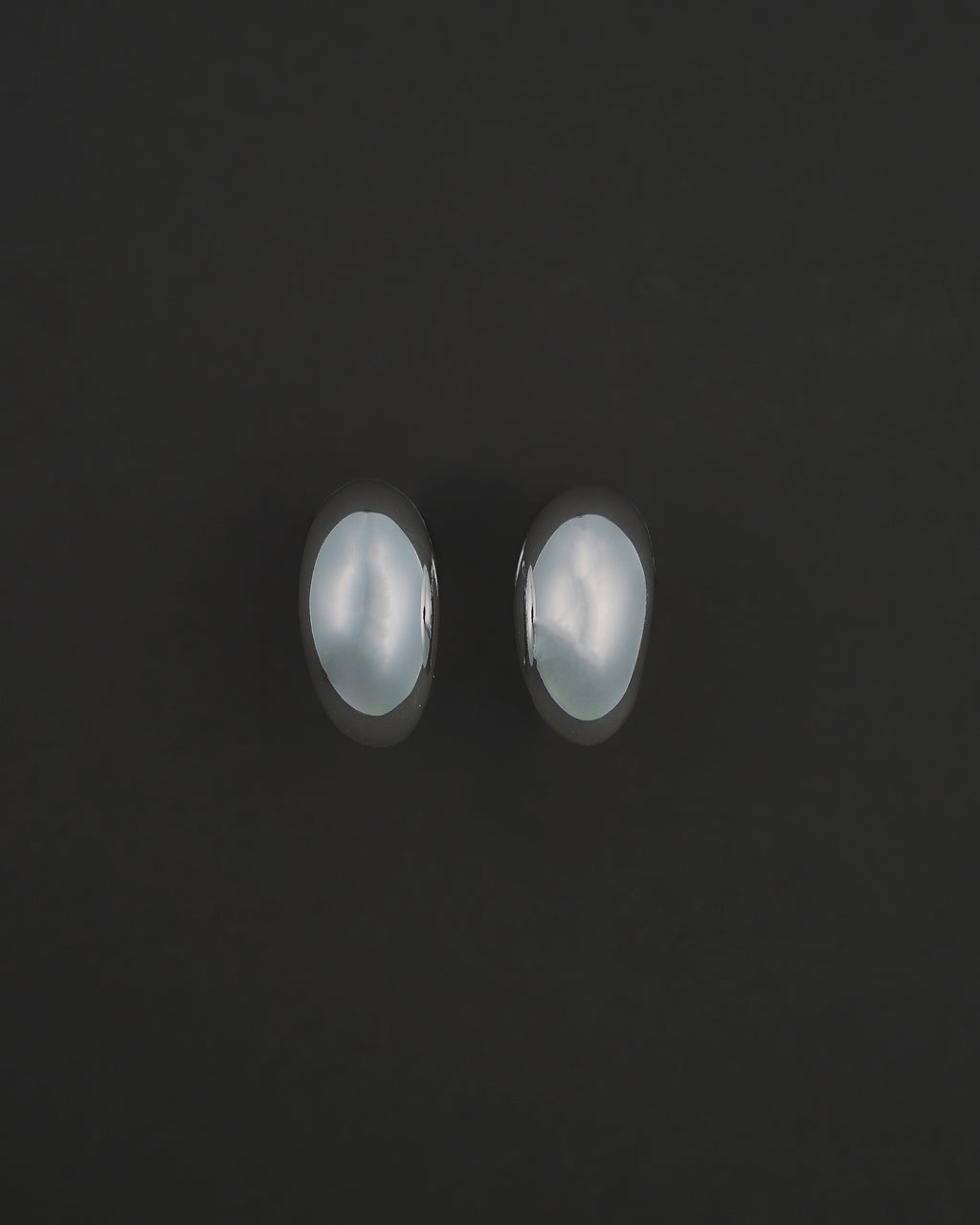 MOON HOOPS ÖRHÄNGEN L BLANK