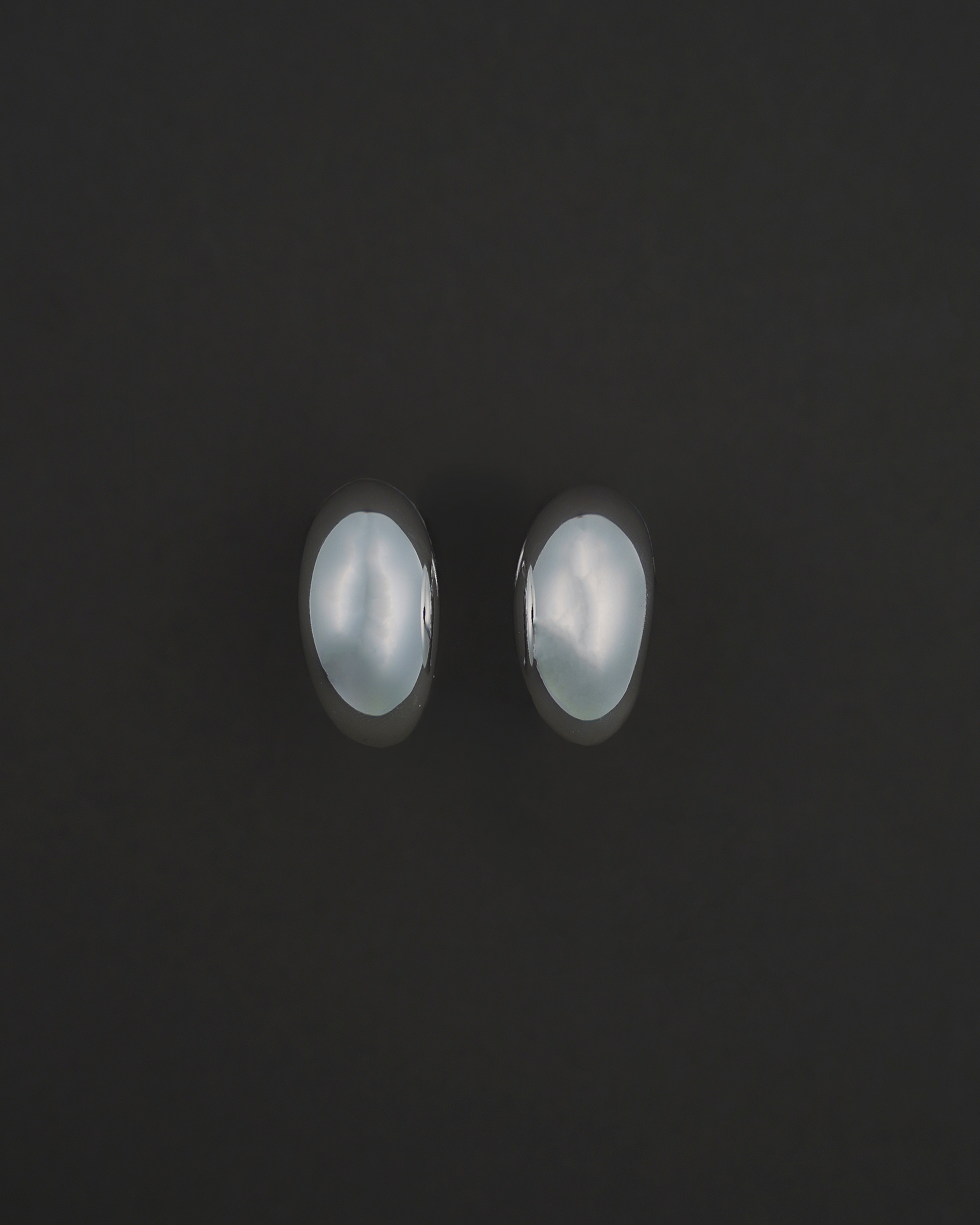 MOON HOOPS ÖRHÄNGEN L BLANK