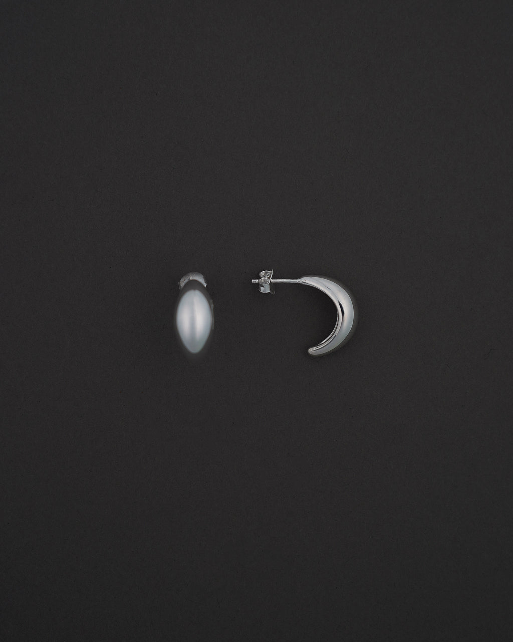 MOON HOOPS ÖRHÄNGEN M BLANK