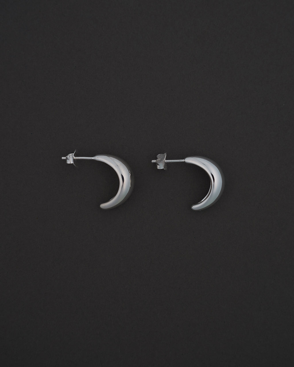 MOON HOOPS ÖRHÄNGEN M BLANK