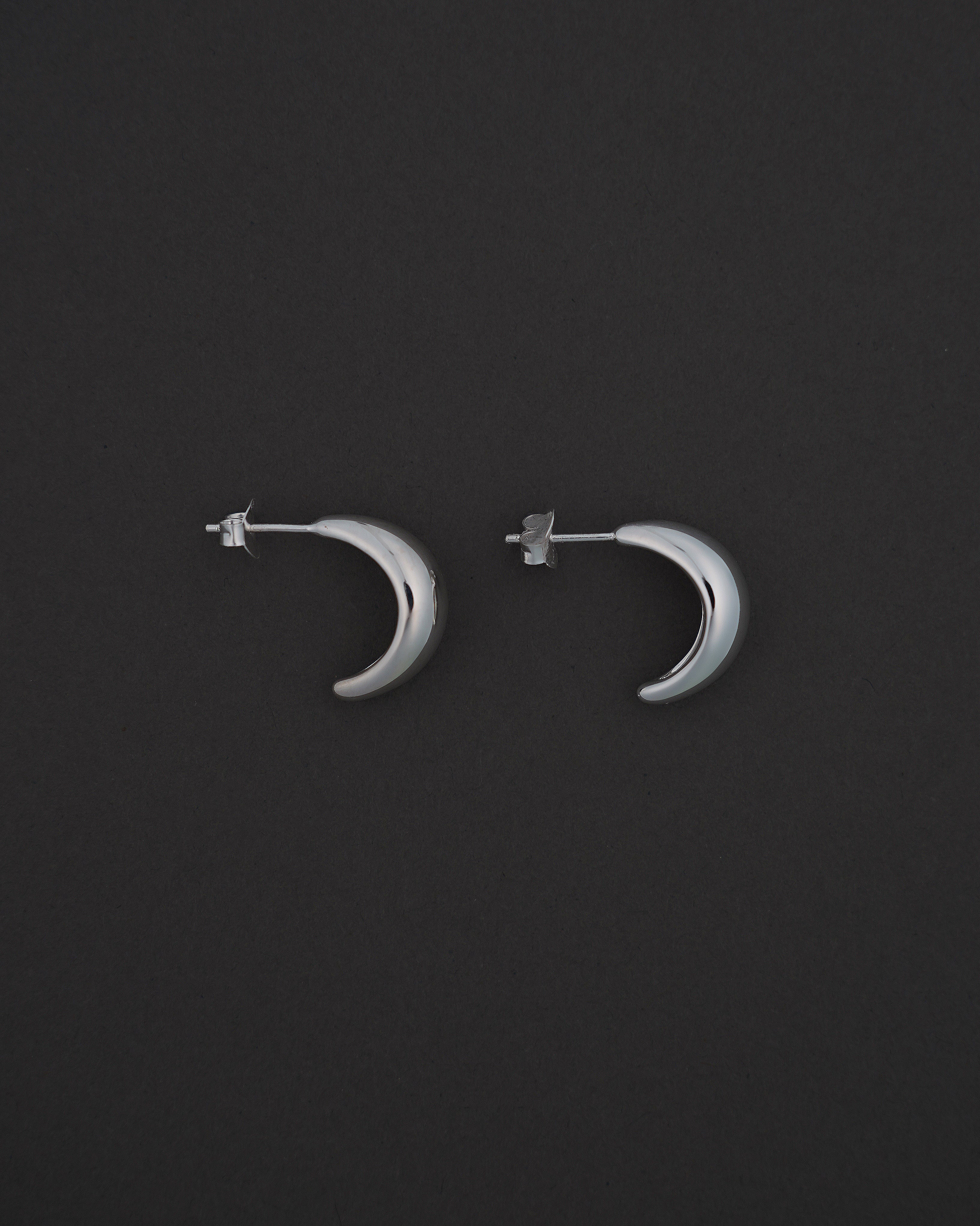 MOON HOOPS ÖRHÄNGEN M BLANK