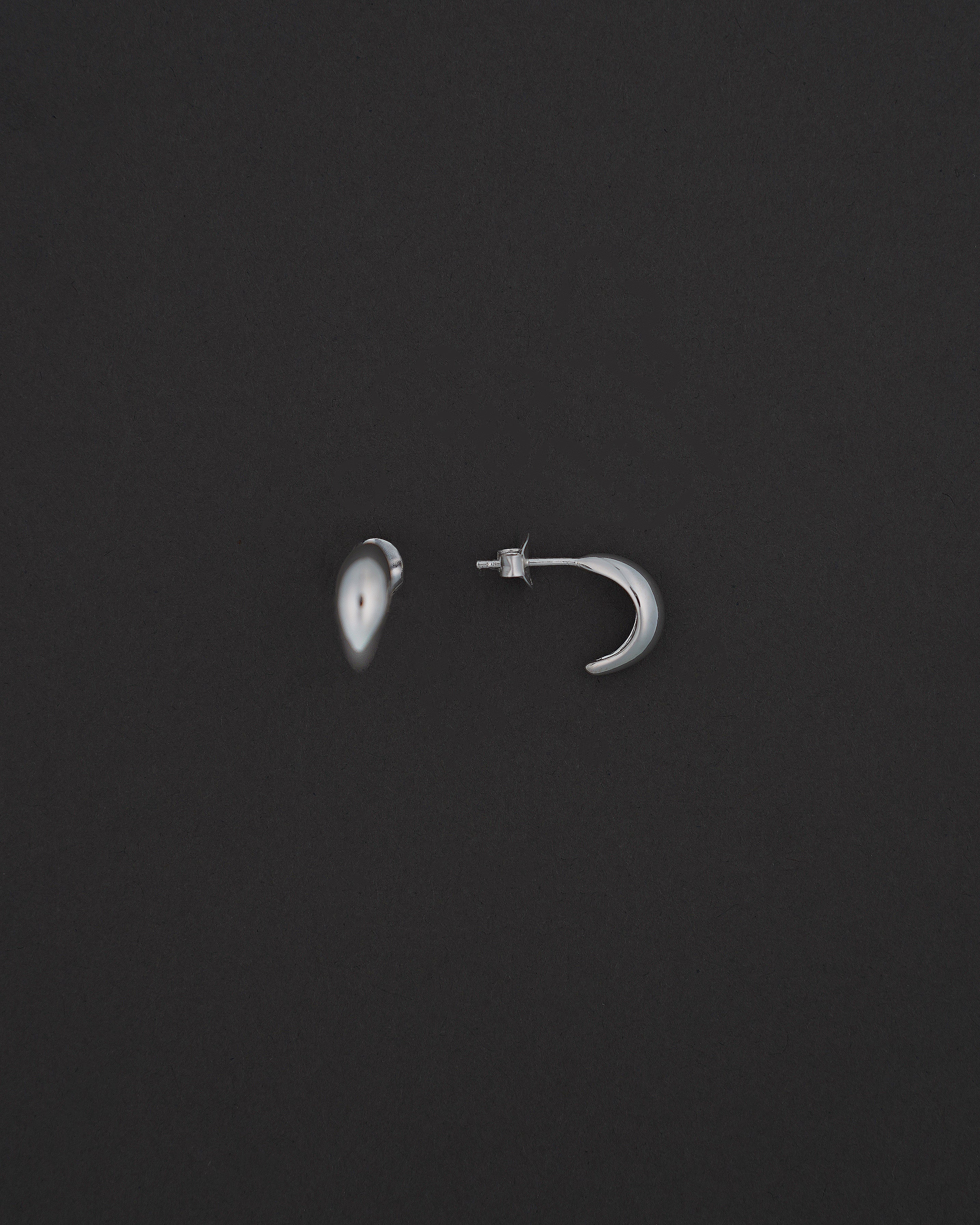 MOON HOOPS ÖRHÄNGEN S BLANK