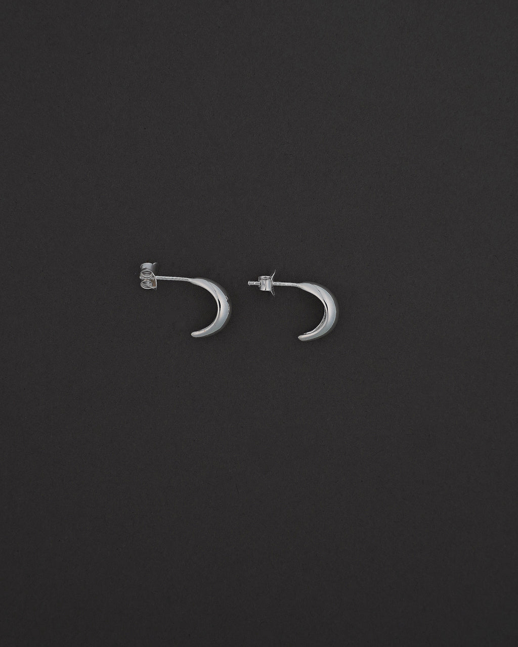 MOON HOOPS ÖRHÄNGEN S BLANK