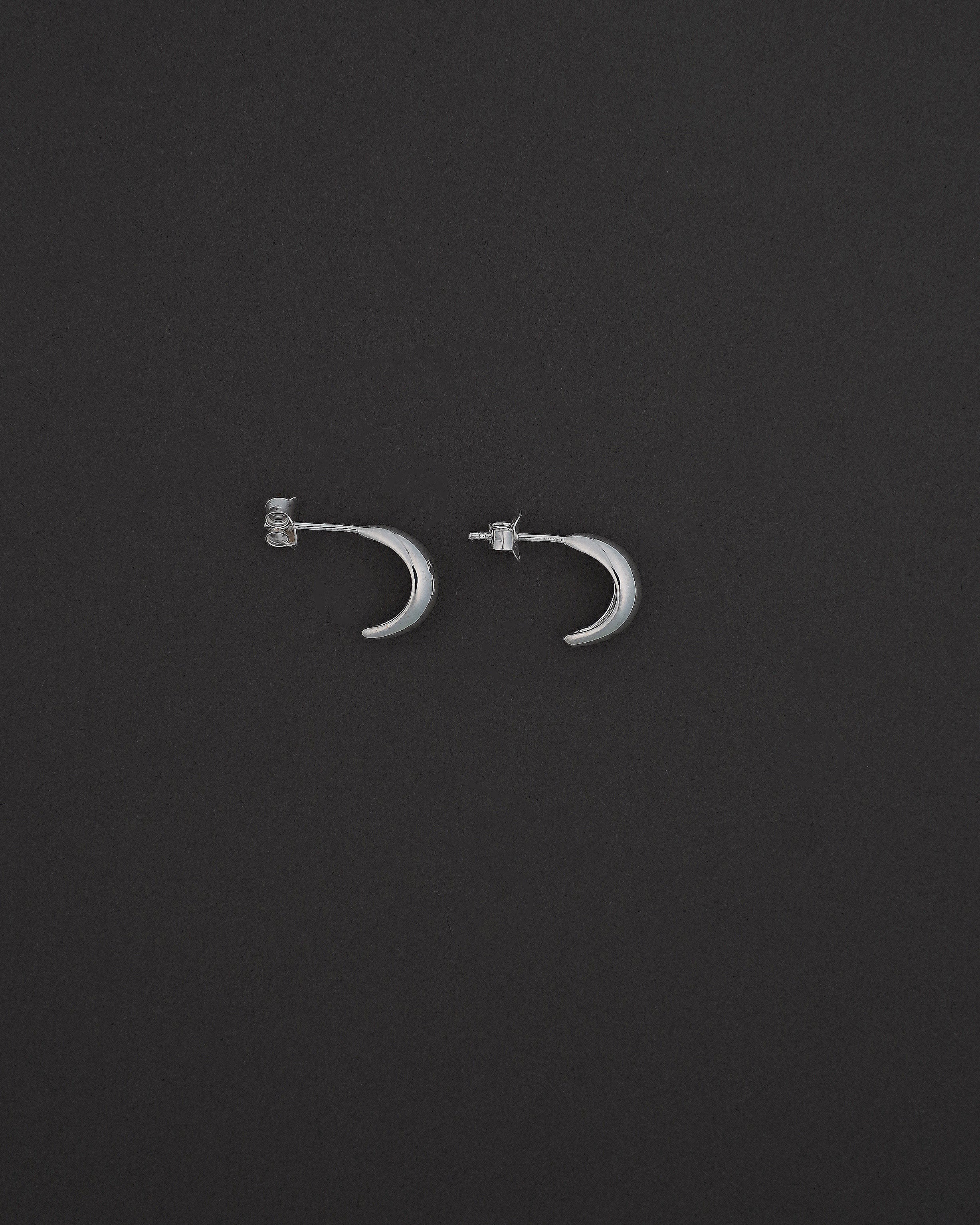 MOON HOOPS ÖRHÄNGEN S BLANK