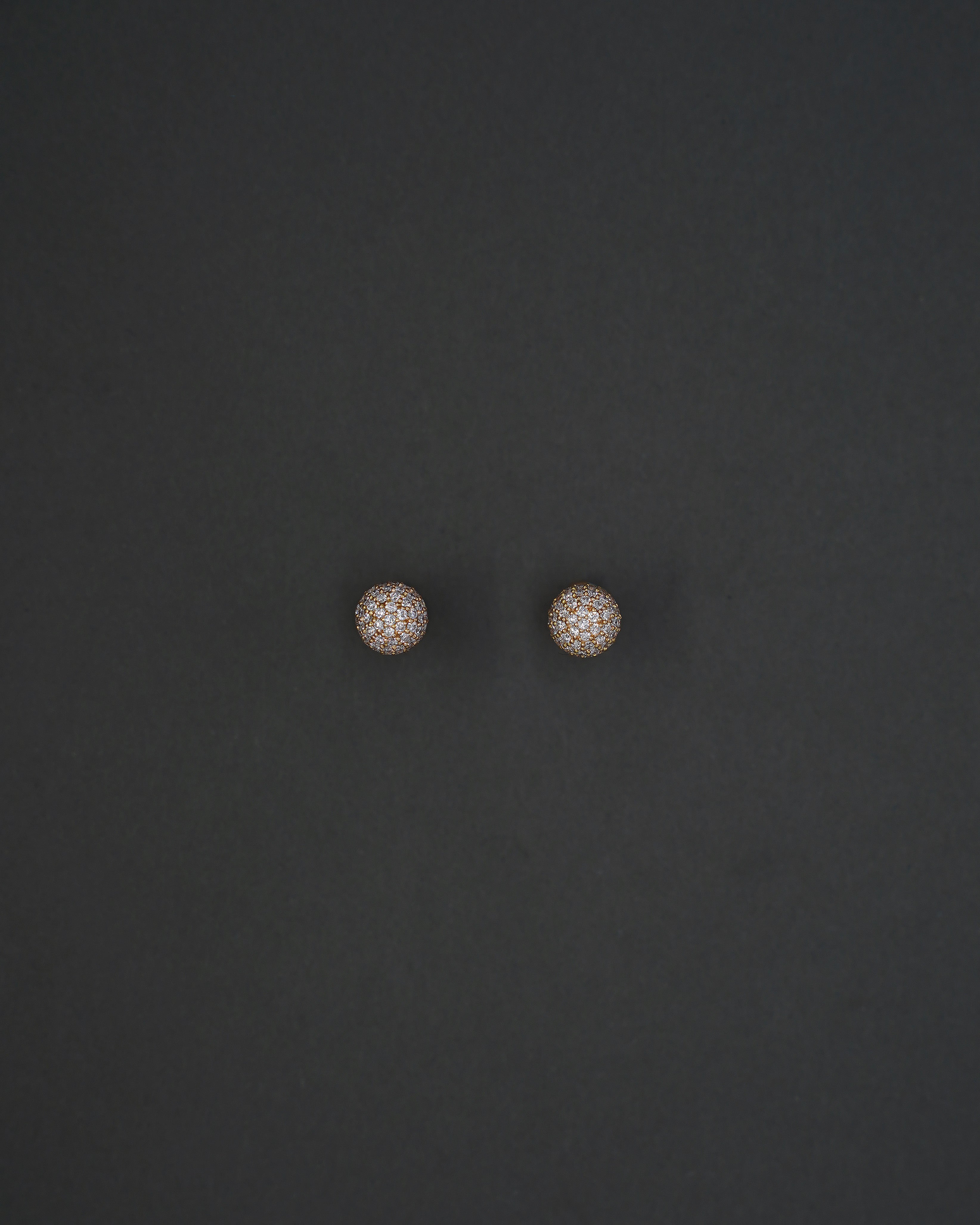 FULLMOON ÖRHÄNGEN MINI PAVÉ GULD