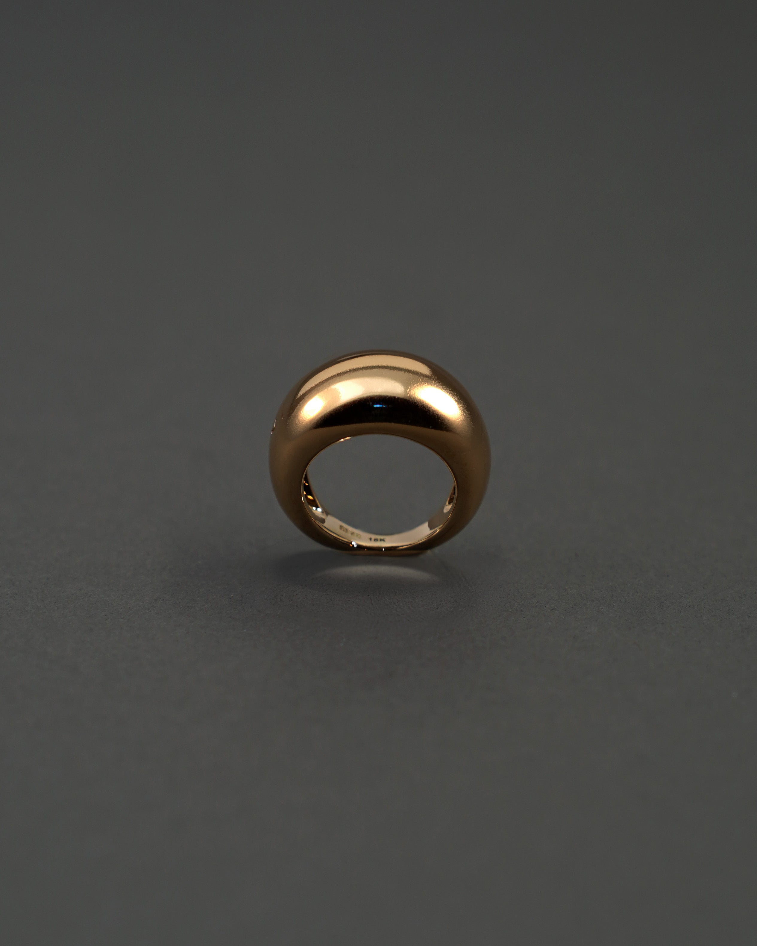 MOON RING M BLANK GULD