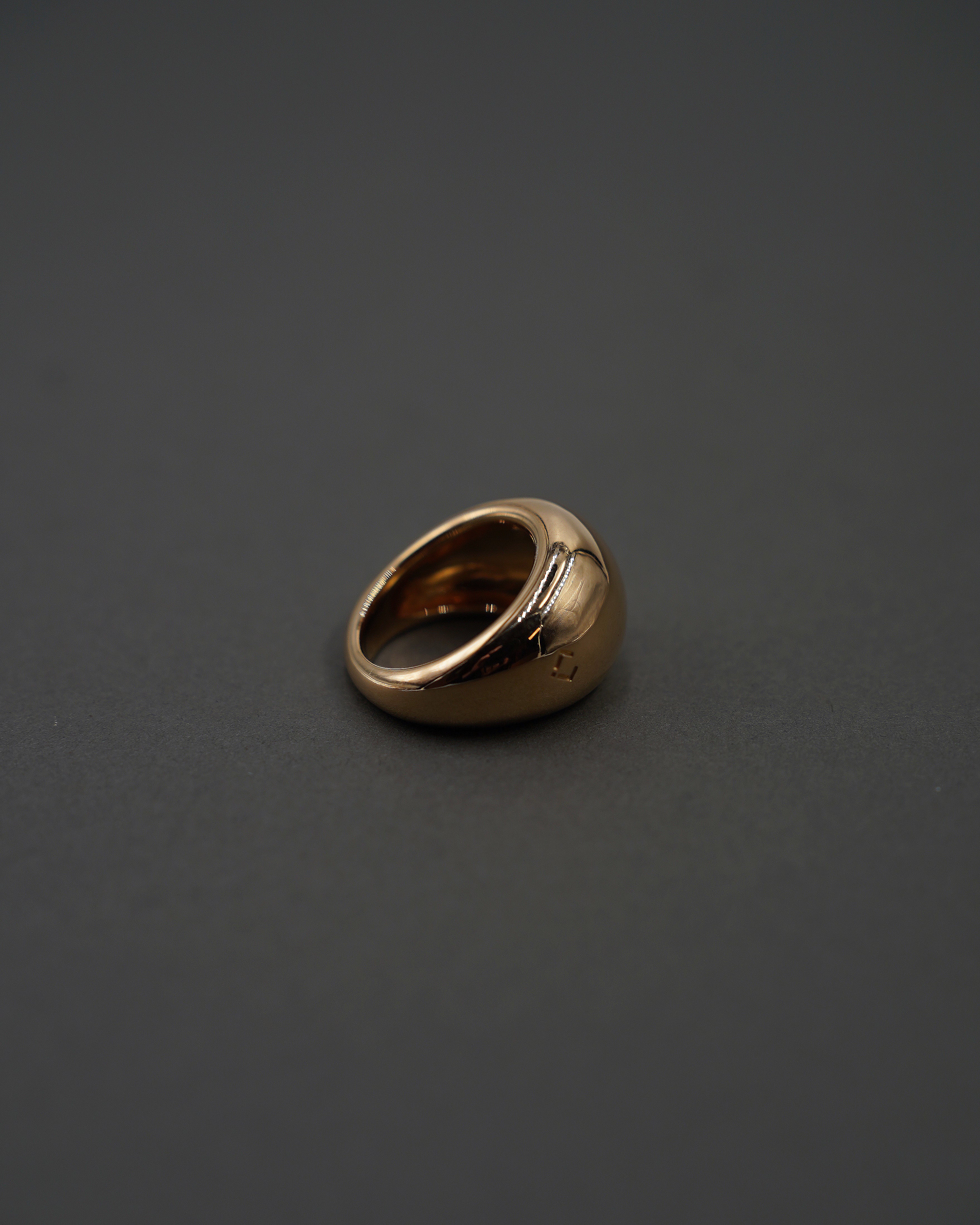 MOON RING L BLANK GULD