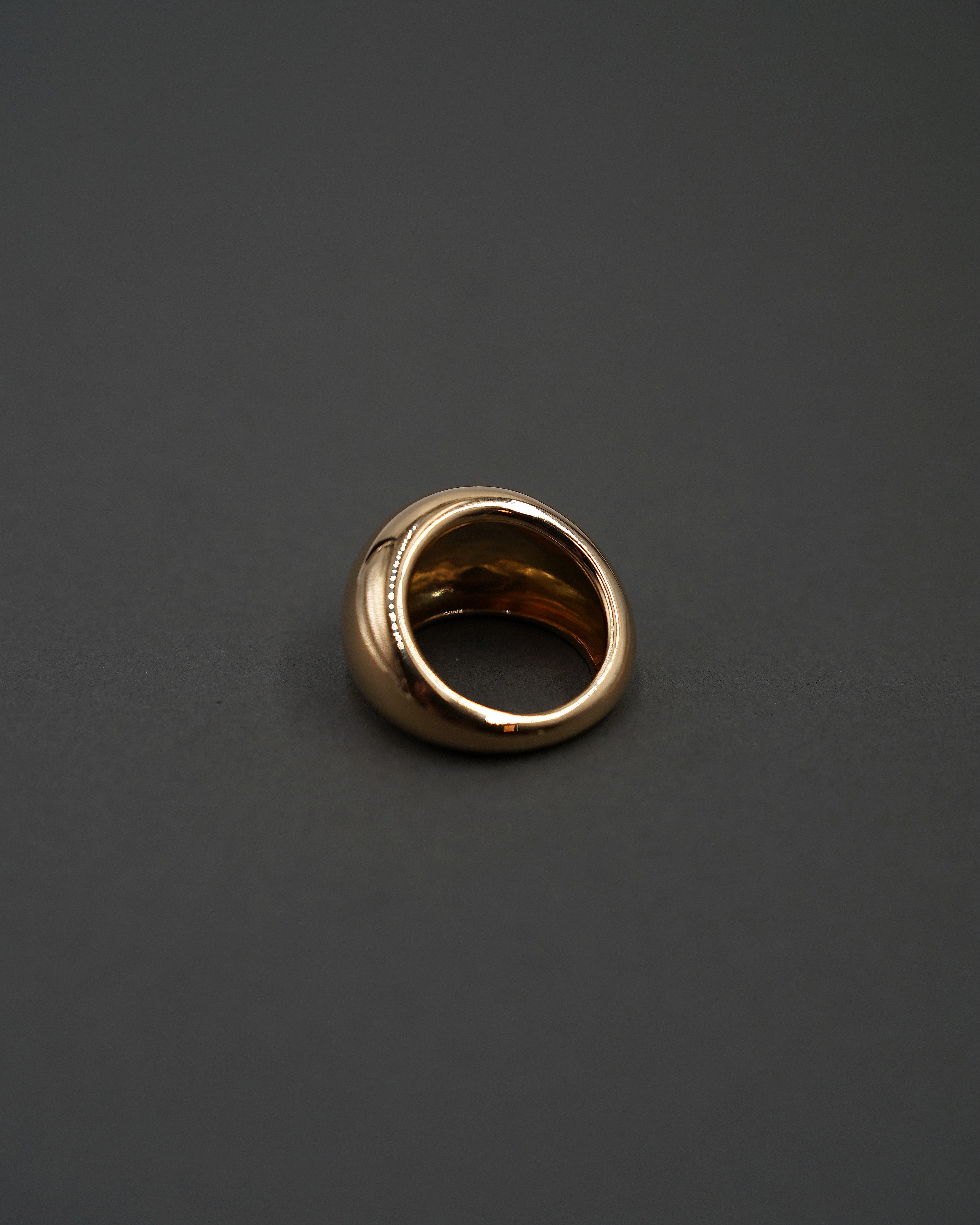 MOON RING L BLANK GULD