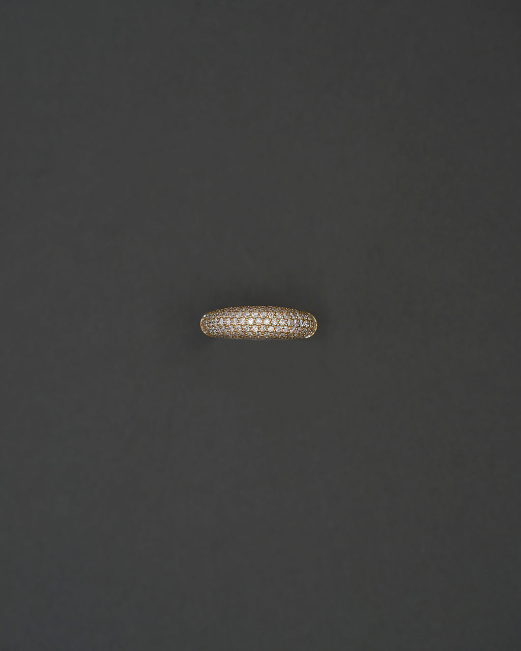 MOON RING S PAVÉ GULD