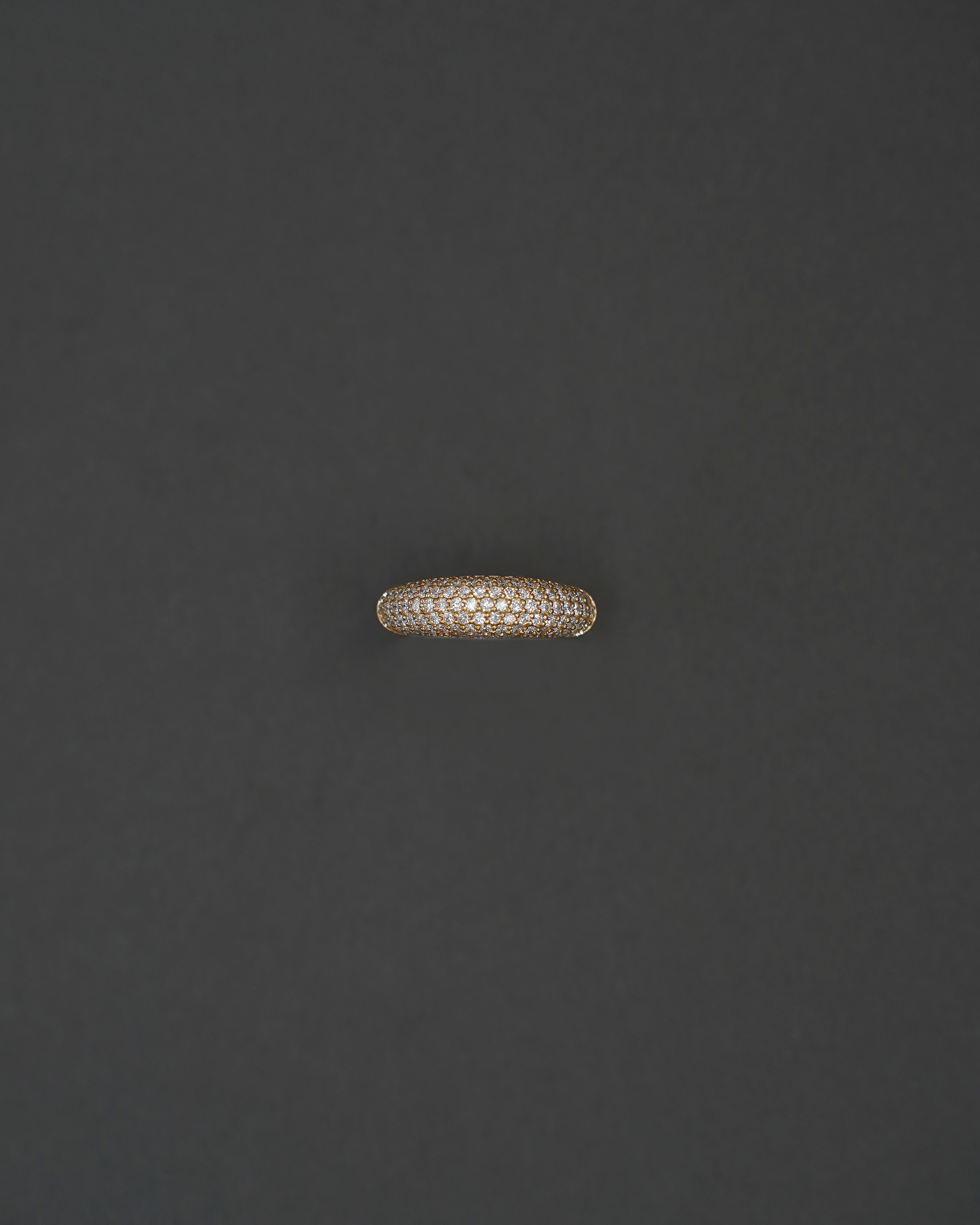 MOON RING S PAVÉ GULD