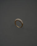 MOON RING S PAVÉ GULD