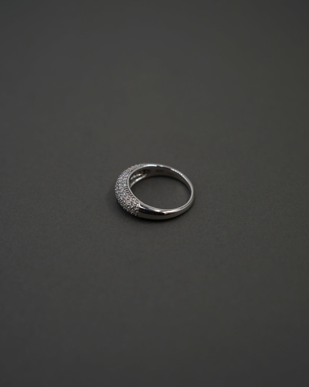 MOON RING S PAVÉ VITGULD