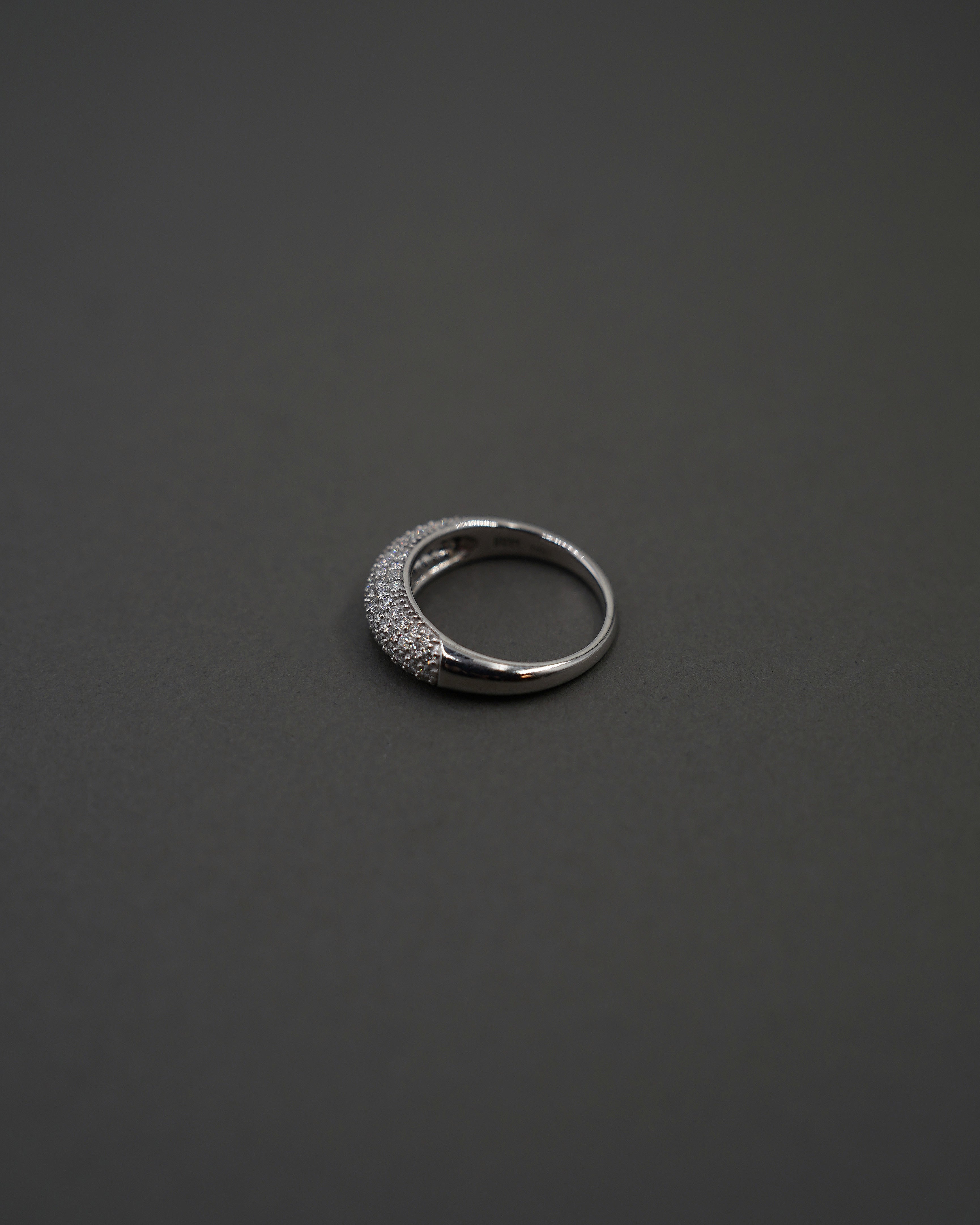 MOON RING S PAVÉ VITGULD