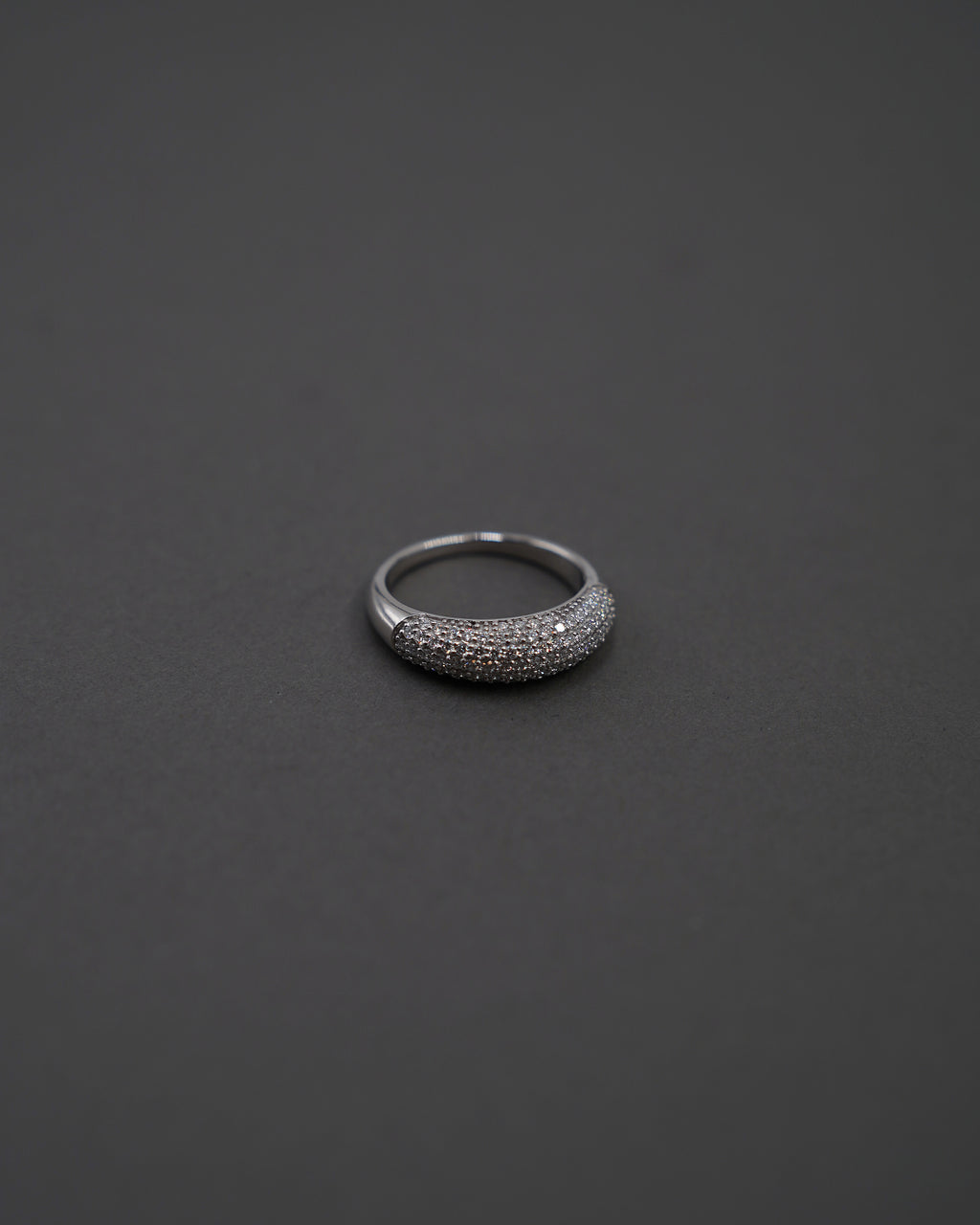 MOON RING S PAVÉ VITGULD
