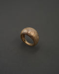 MOON RING L STUKTUR GULD