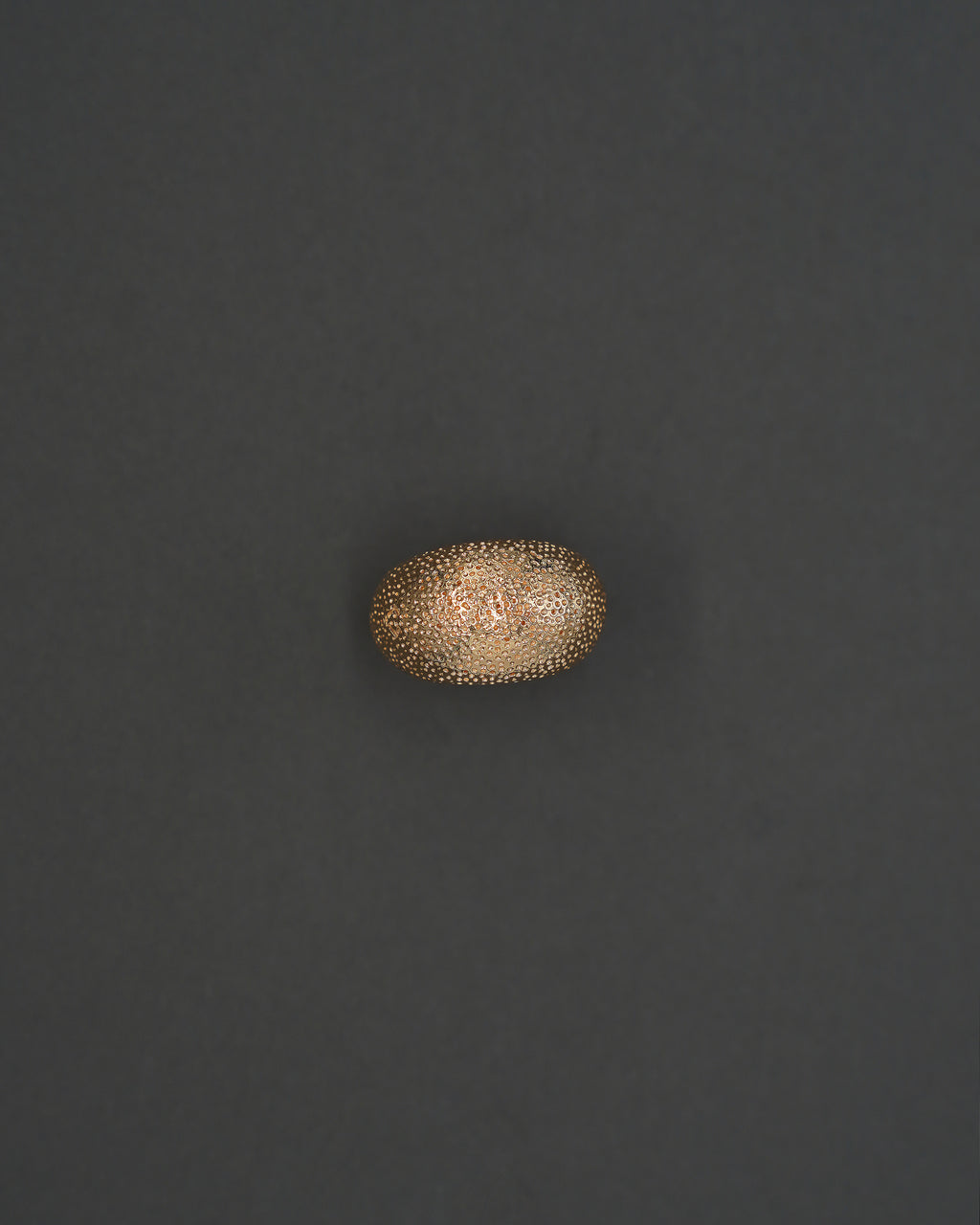 MOON RING L STUKTUR GULD