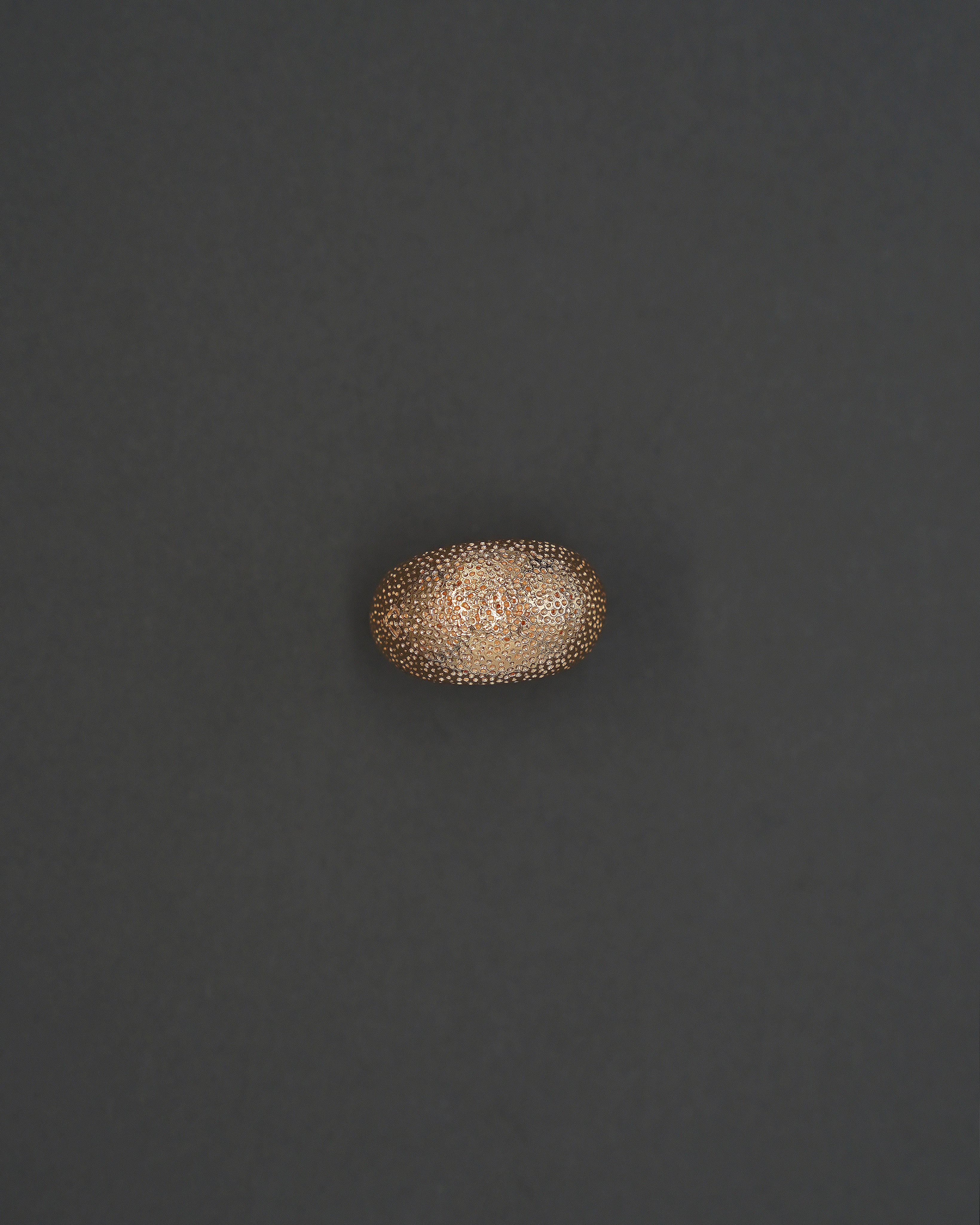 MOON RING L STUKTUR GULD