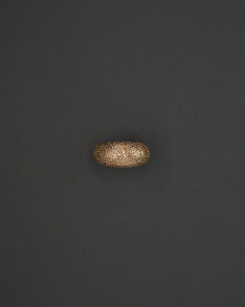 MOON RING M STRUKTUR GULD