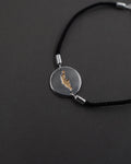 ÖJN ARMBAND SIDEN FÖRGYLLT 18,5+3 CM