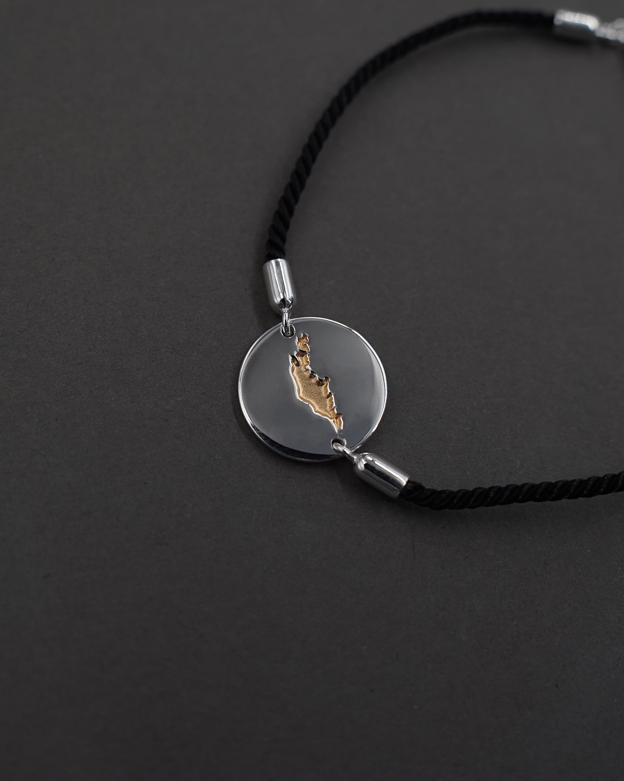ÖJN ARMBAND SIDEN FÖRGYLLT 18,5+3 CM
