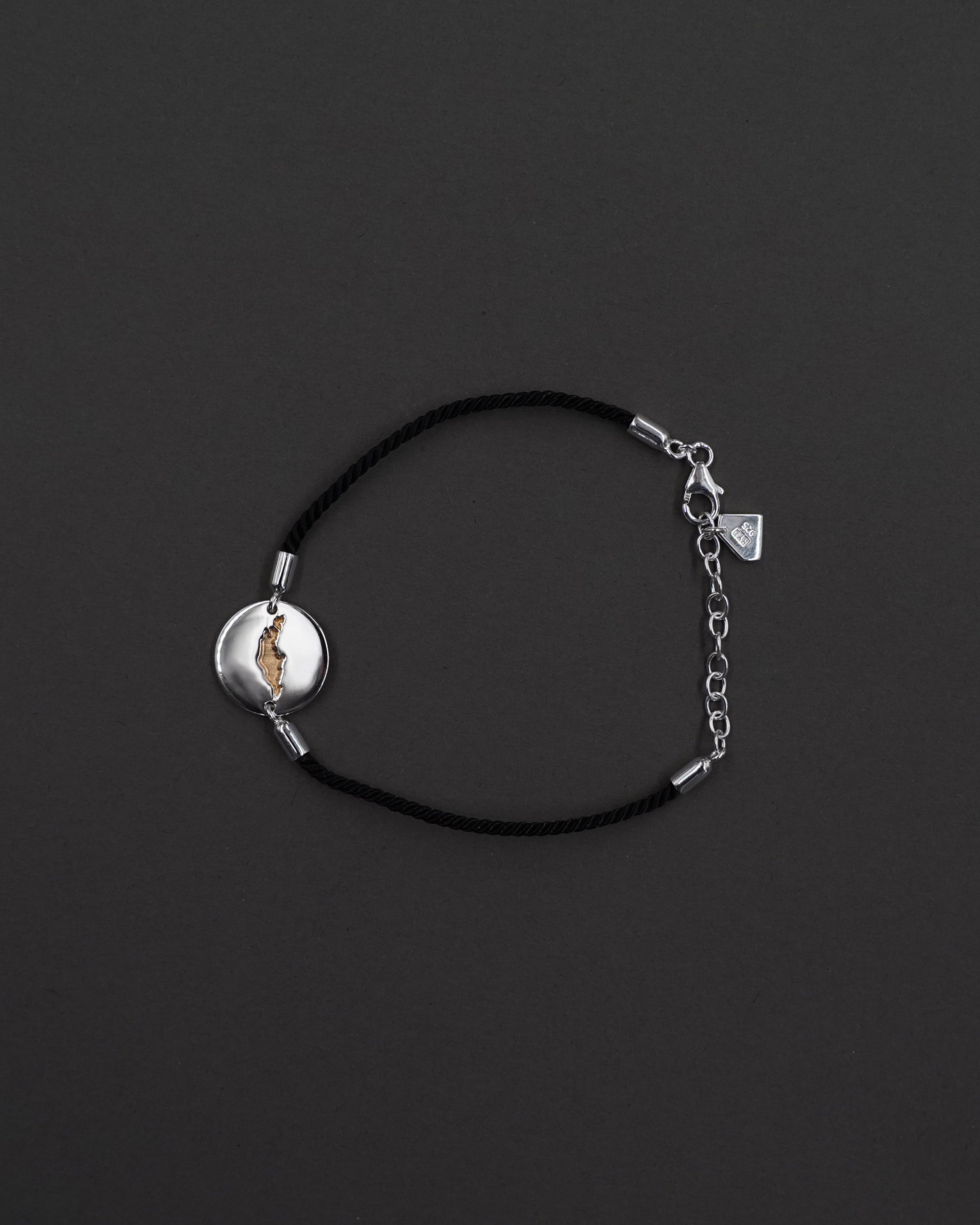 ÖJN ARMBAND SIDEN FÖRGYLLT 16,5+3 CM