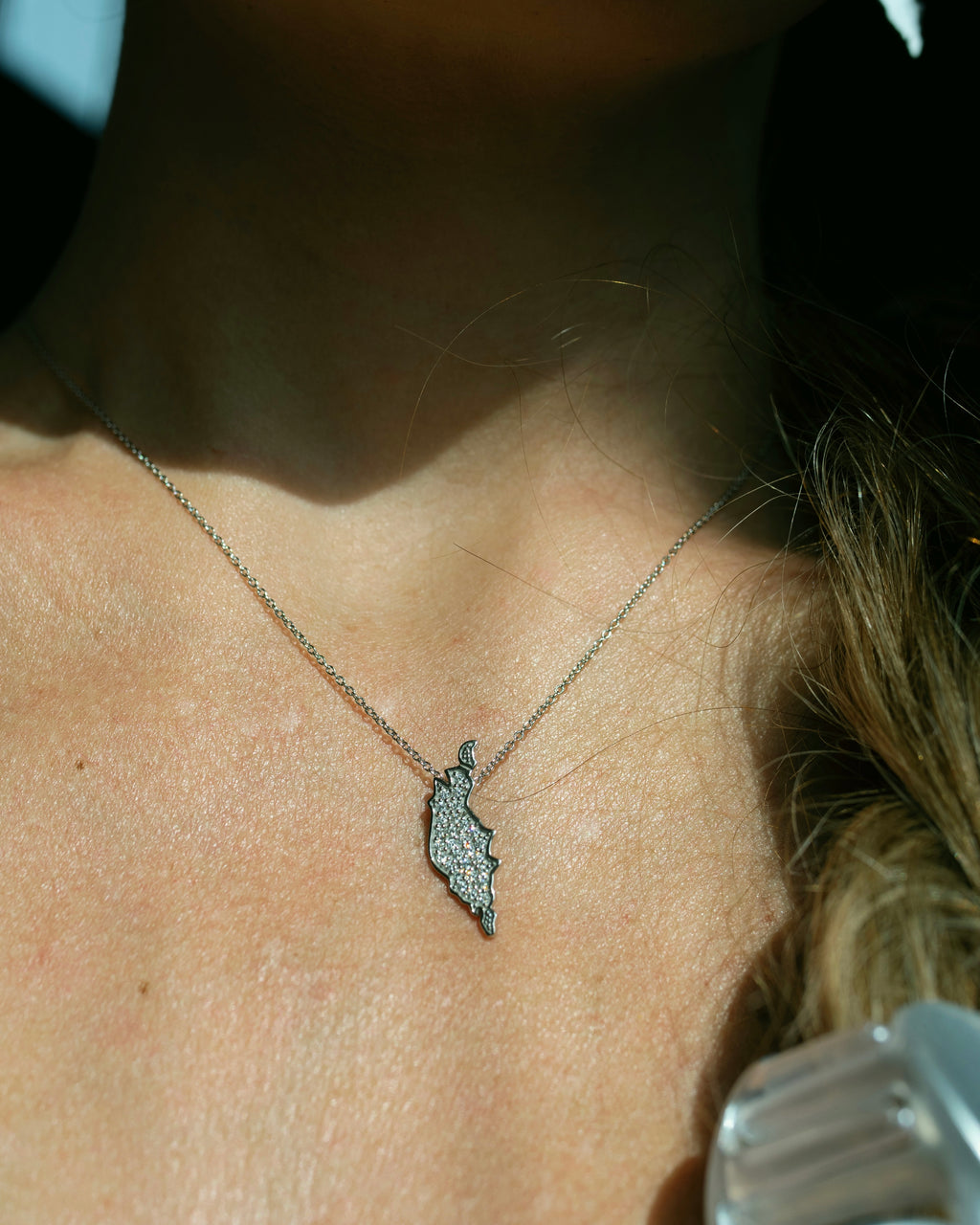 ÖJN HALSBAND DIAMANT VITGULD