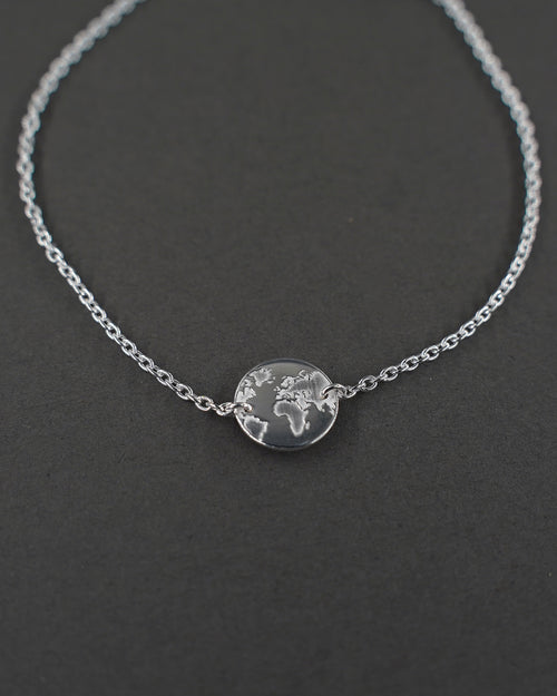 ONE WORLD ARMBAND MINI SILVER