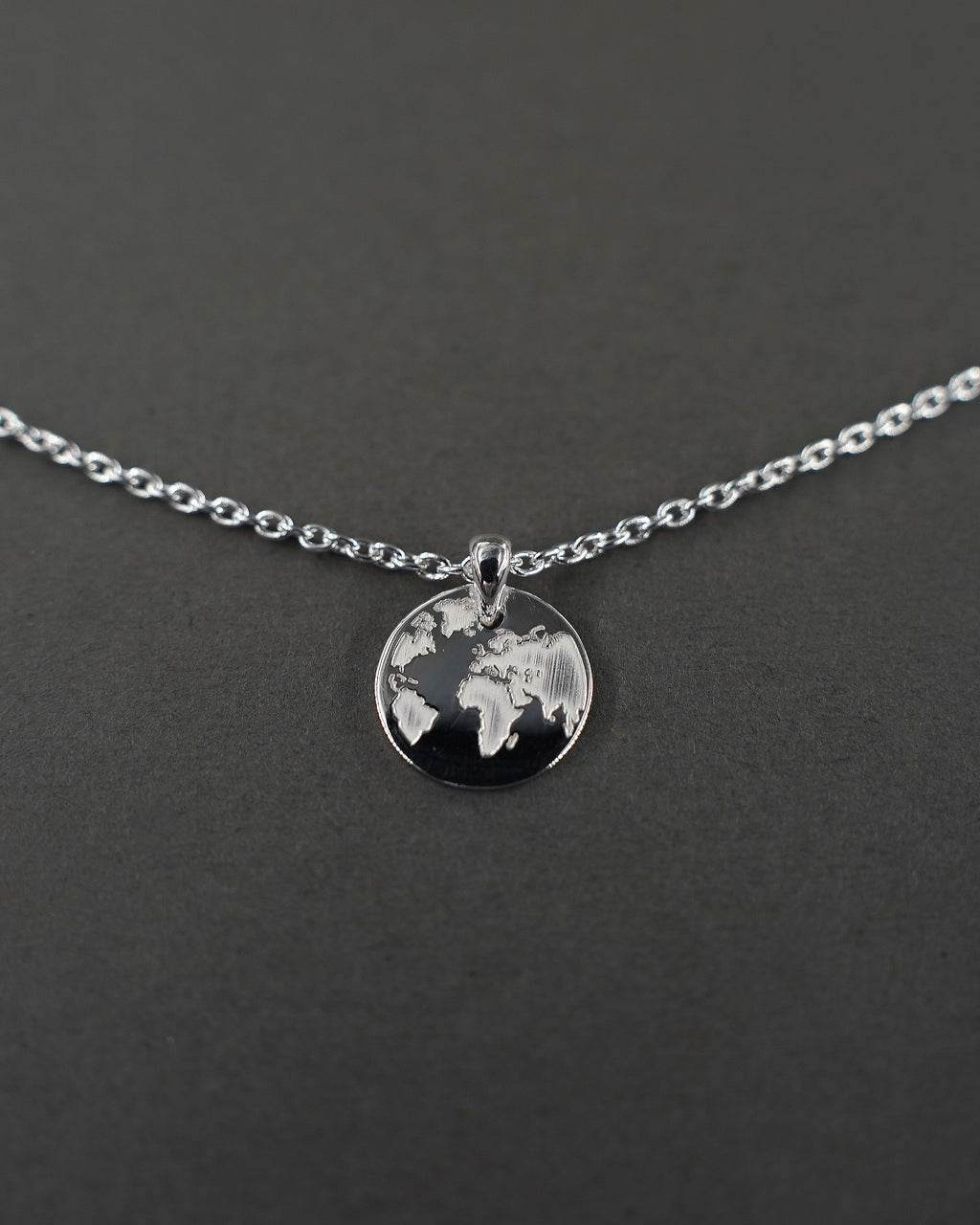 ONE WORLD HALSBAND MINI SILVER