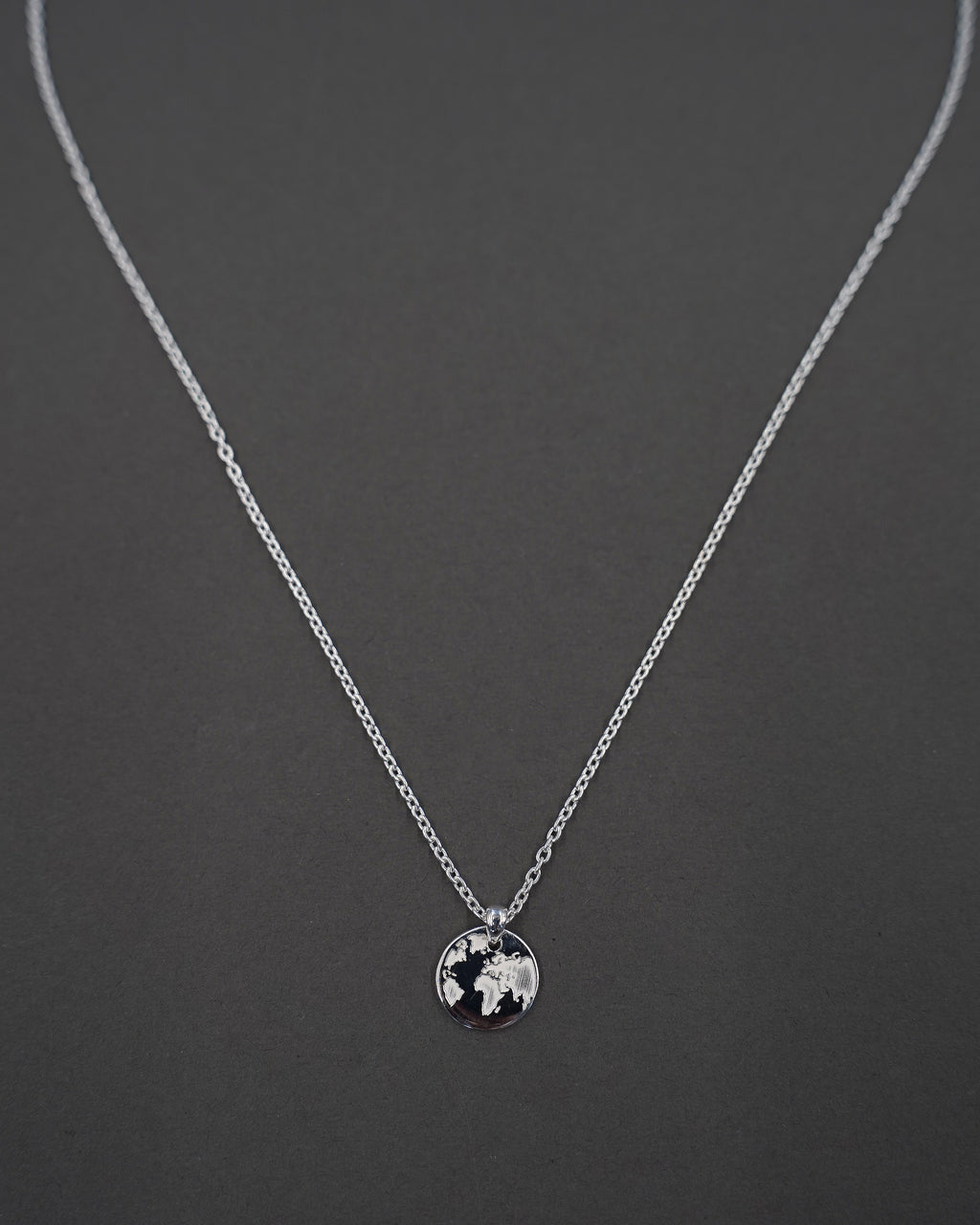 ONE WORLD HALSBAND MINI SILVER