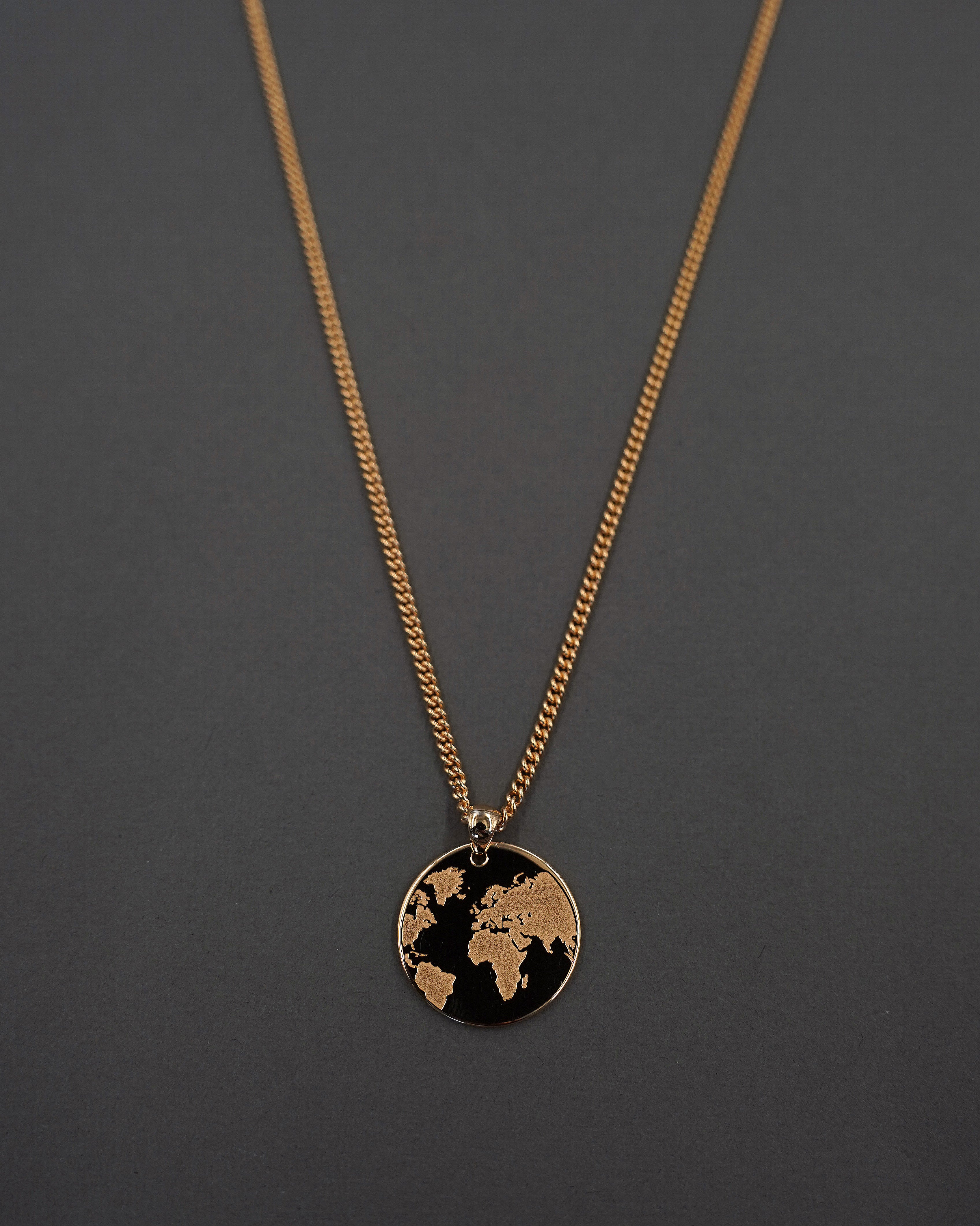ONE WORLD HALSBAND FÖRGYLLD PANSAR