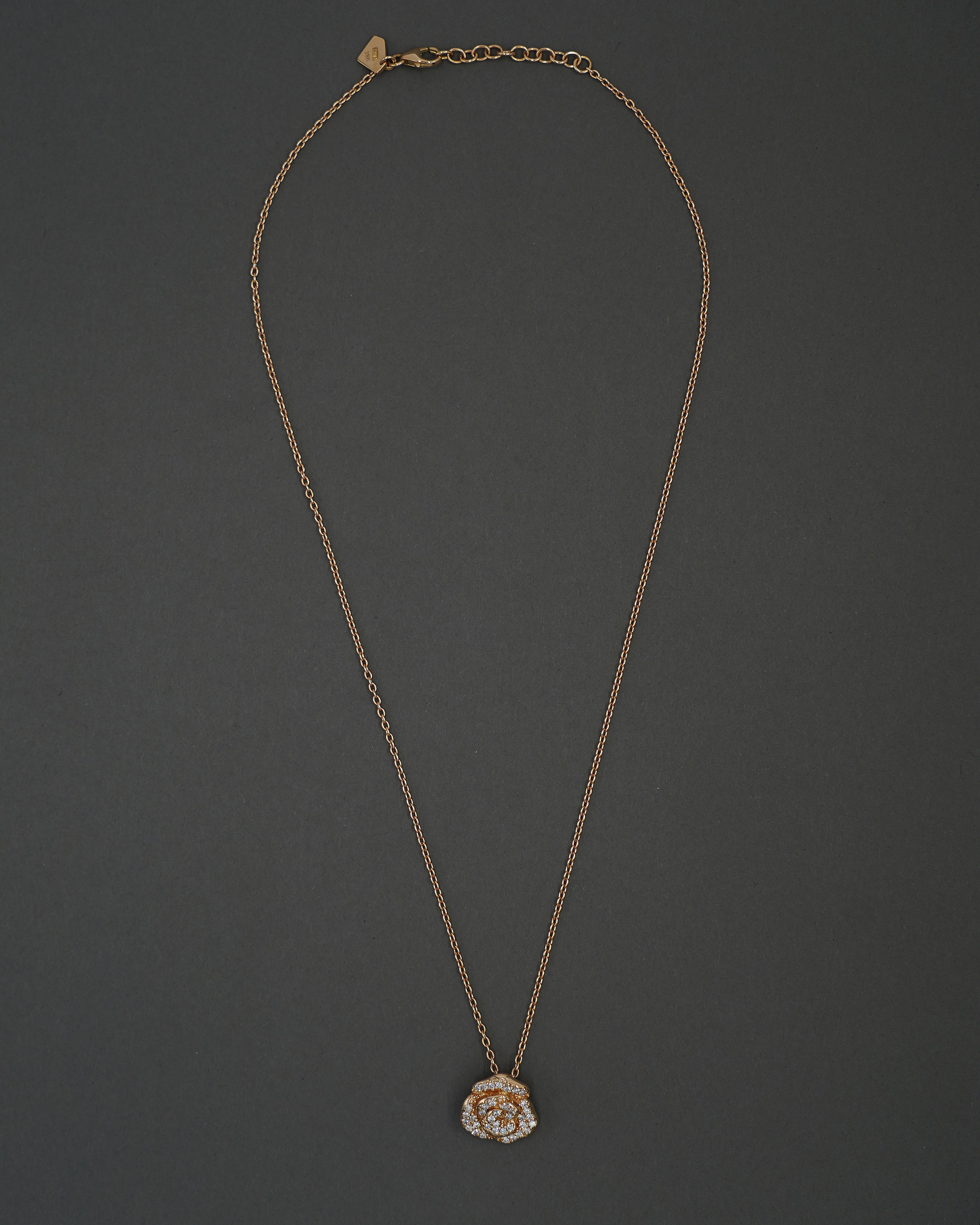 ROS HALSBAND M DIAMANT GULD
