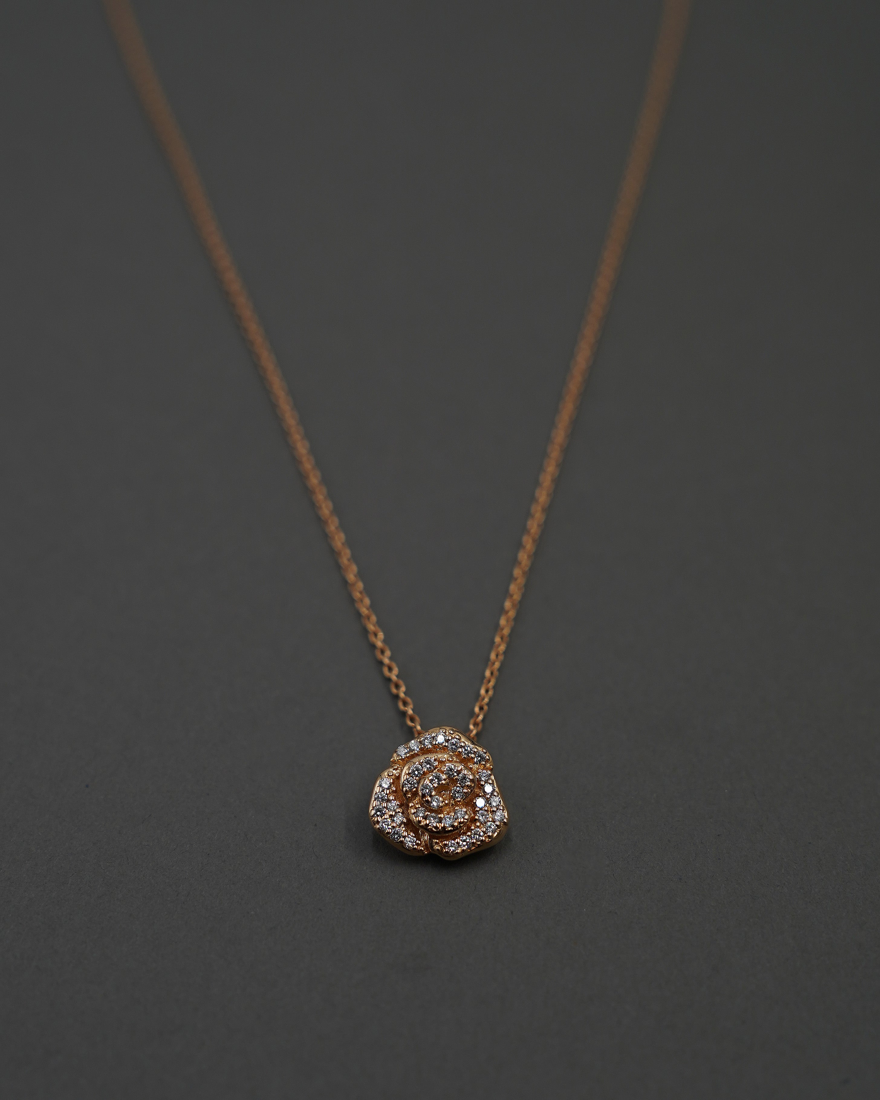 ROS HALSBAND M DIAMANT GULD