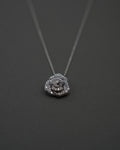 ROS HALSBAND M DIAMANT VITGULD