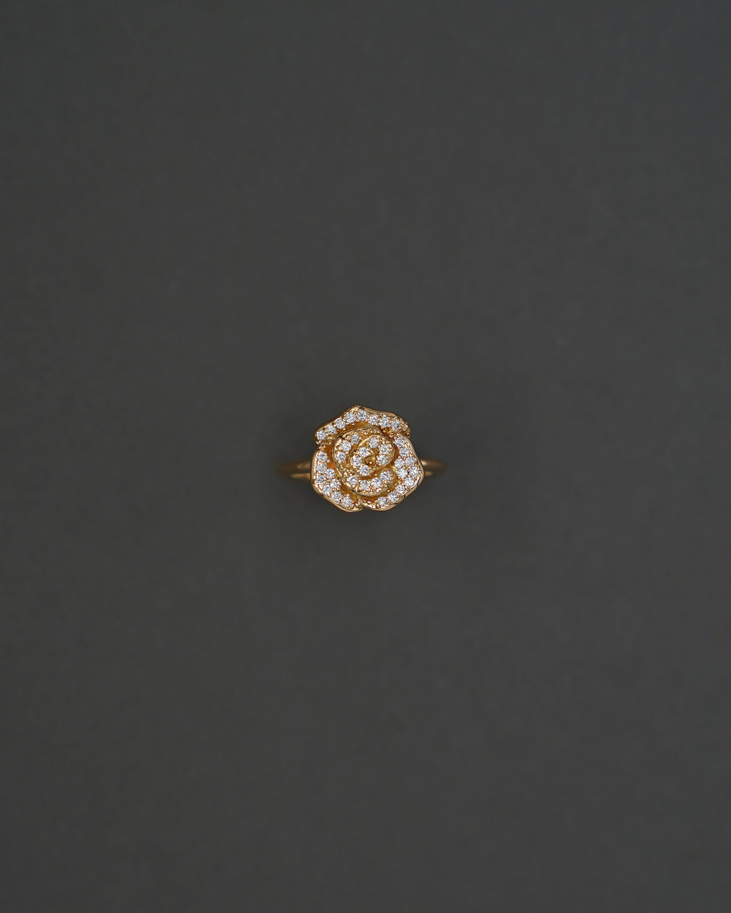ROS RING M DIAMANT GULD