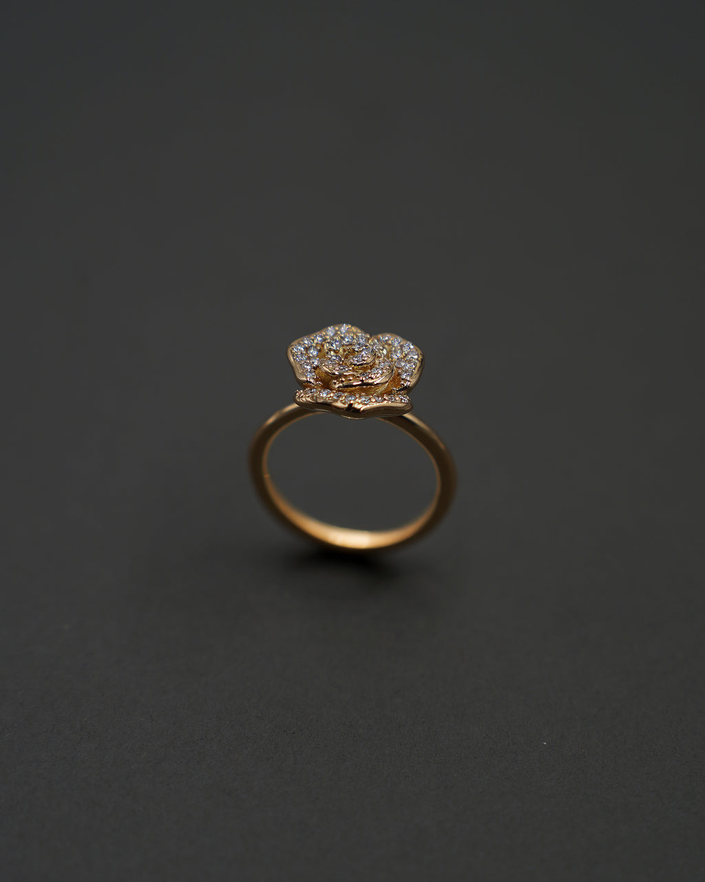 ROS RING M DIAMANT GULD